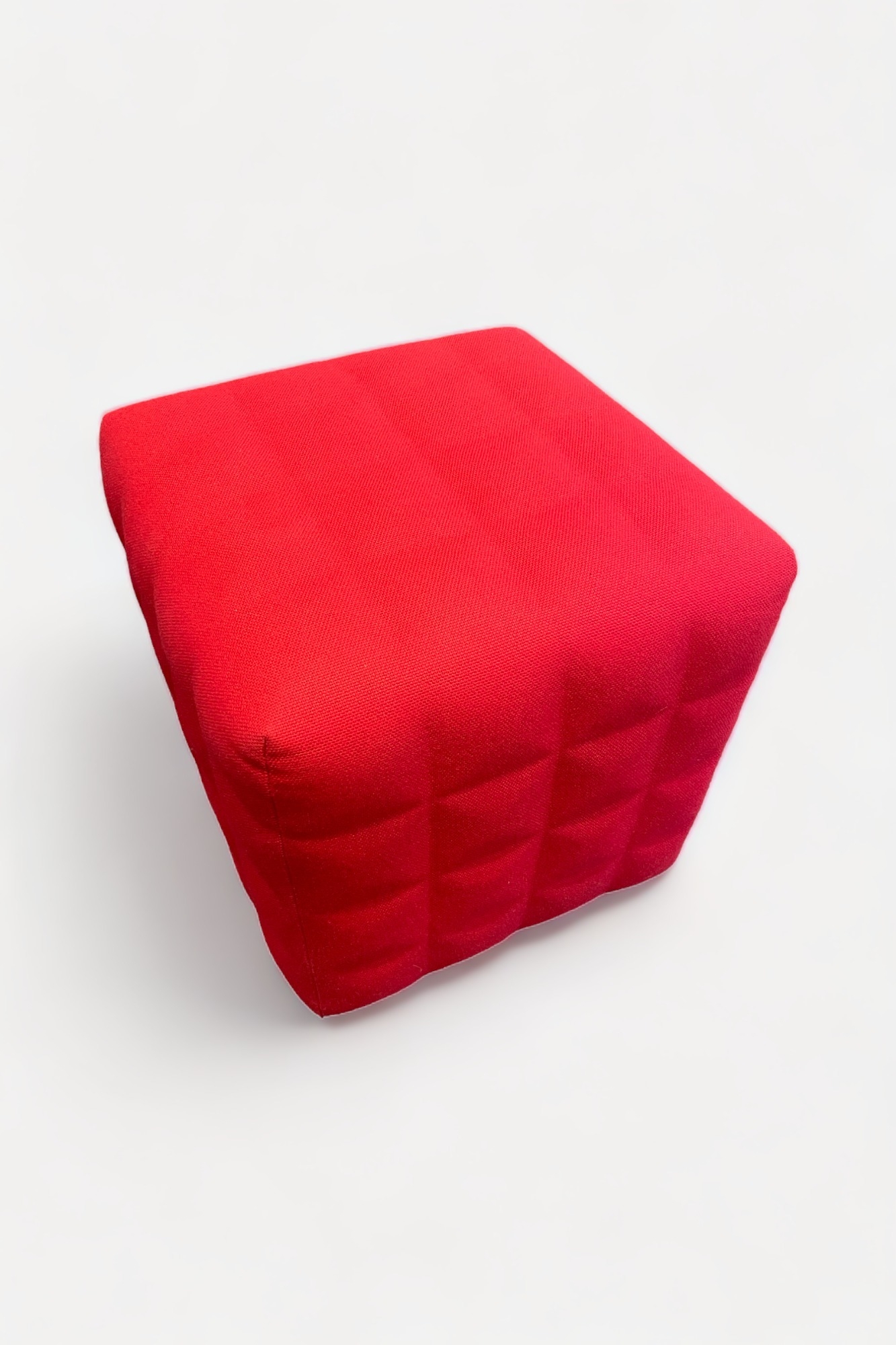 Siège Buzzi Space rouge en tissu cubique