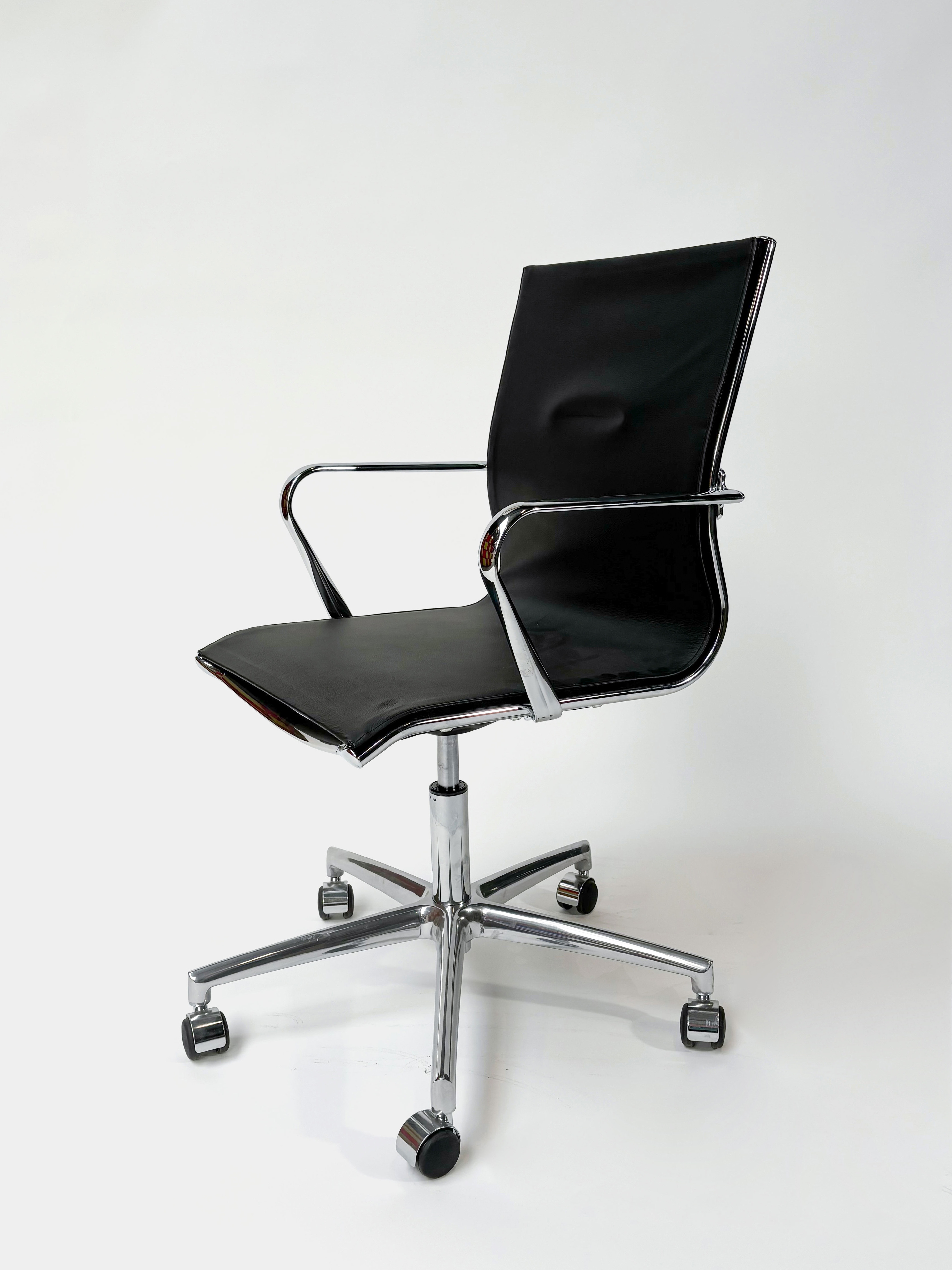 FANTONI ELLE LEATHER Office chair on wheels