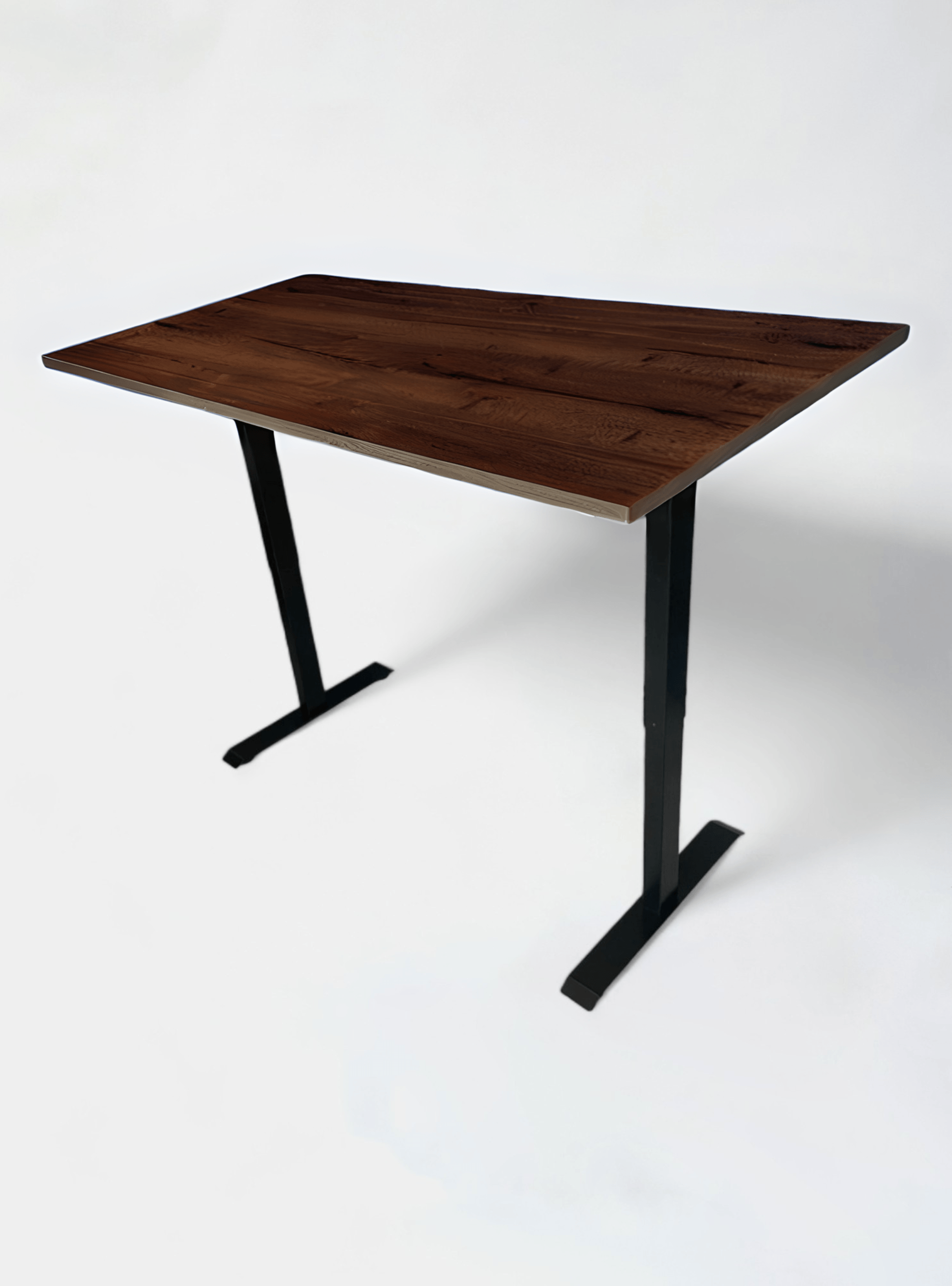 Electric sitstand desk 1 motor 140x80cm dark oak - Second hand quality "Desks" - Relieve Furniture