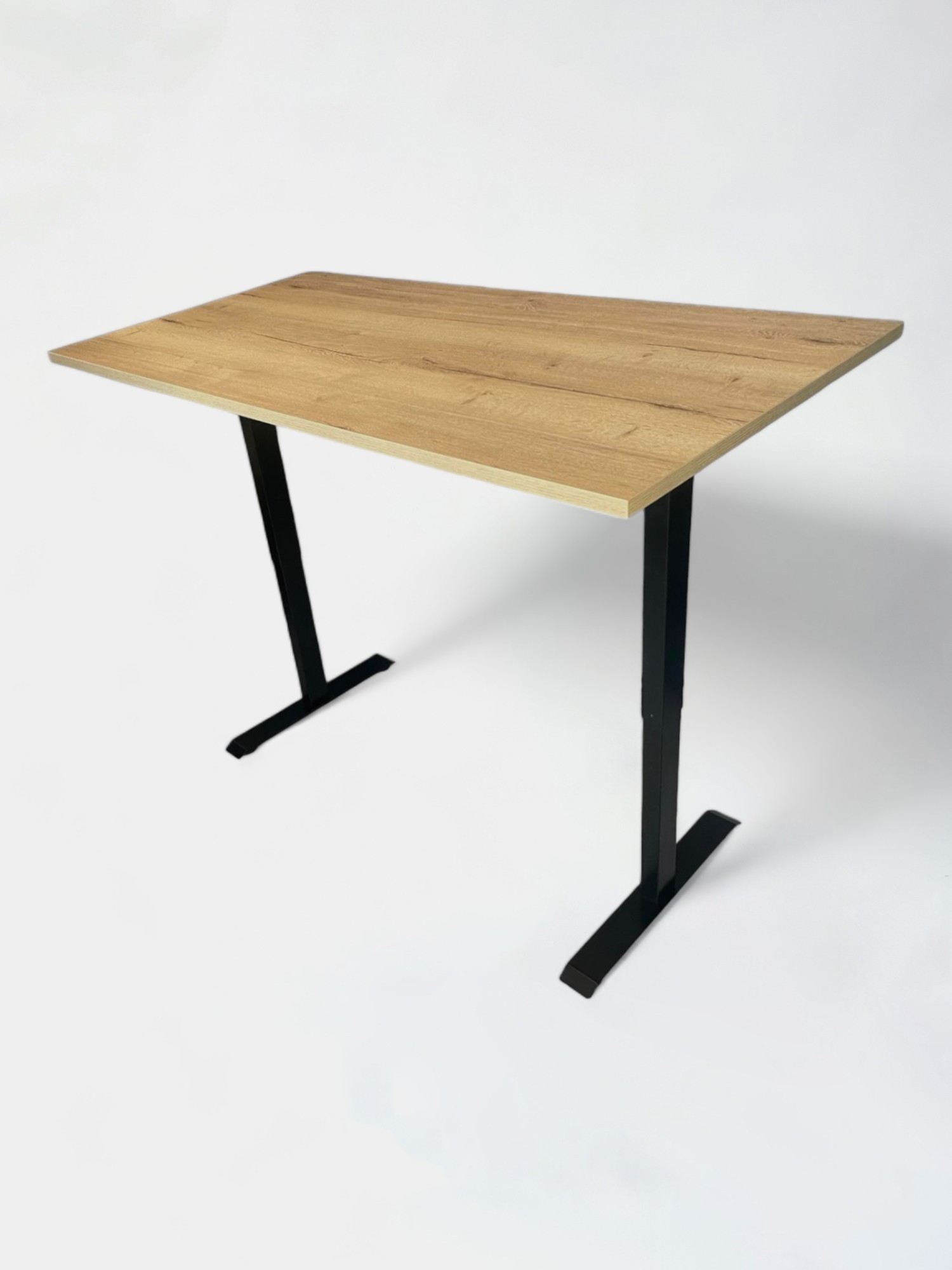 Elektrisch zit-sta bureau 1 motor 120x80cm Robson Eik afwerking - Tweedehands kwaliteit "Bureaus" - Relieve Furniture