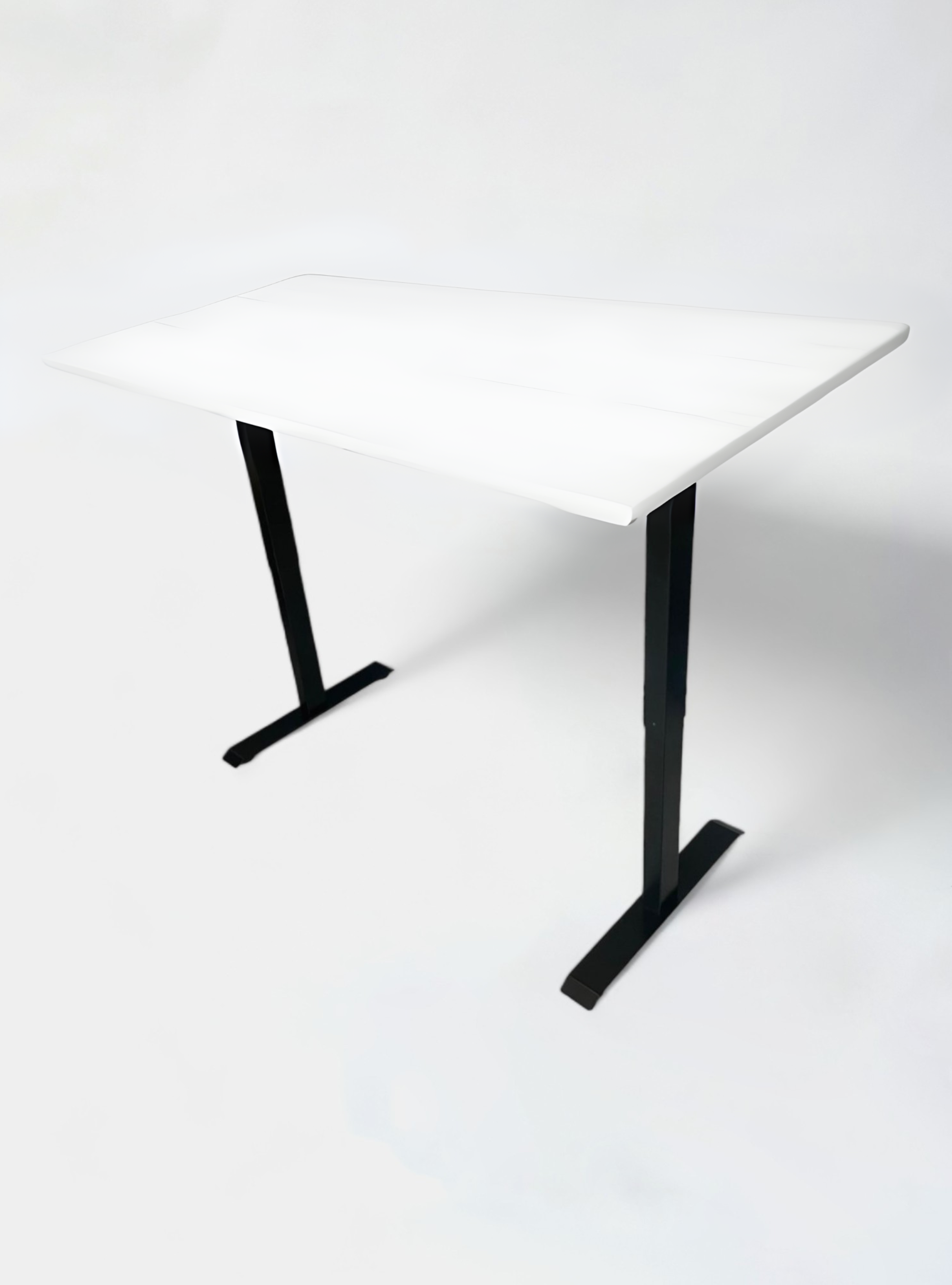Electric sitstand desk 1 motor 140x80cm white - Relieve Furniture