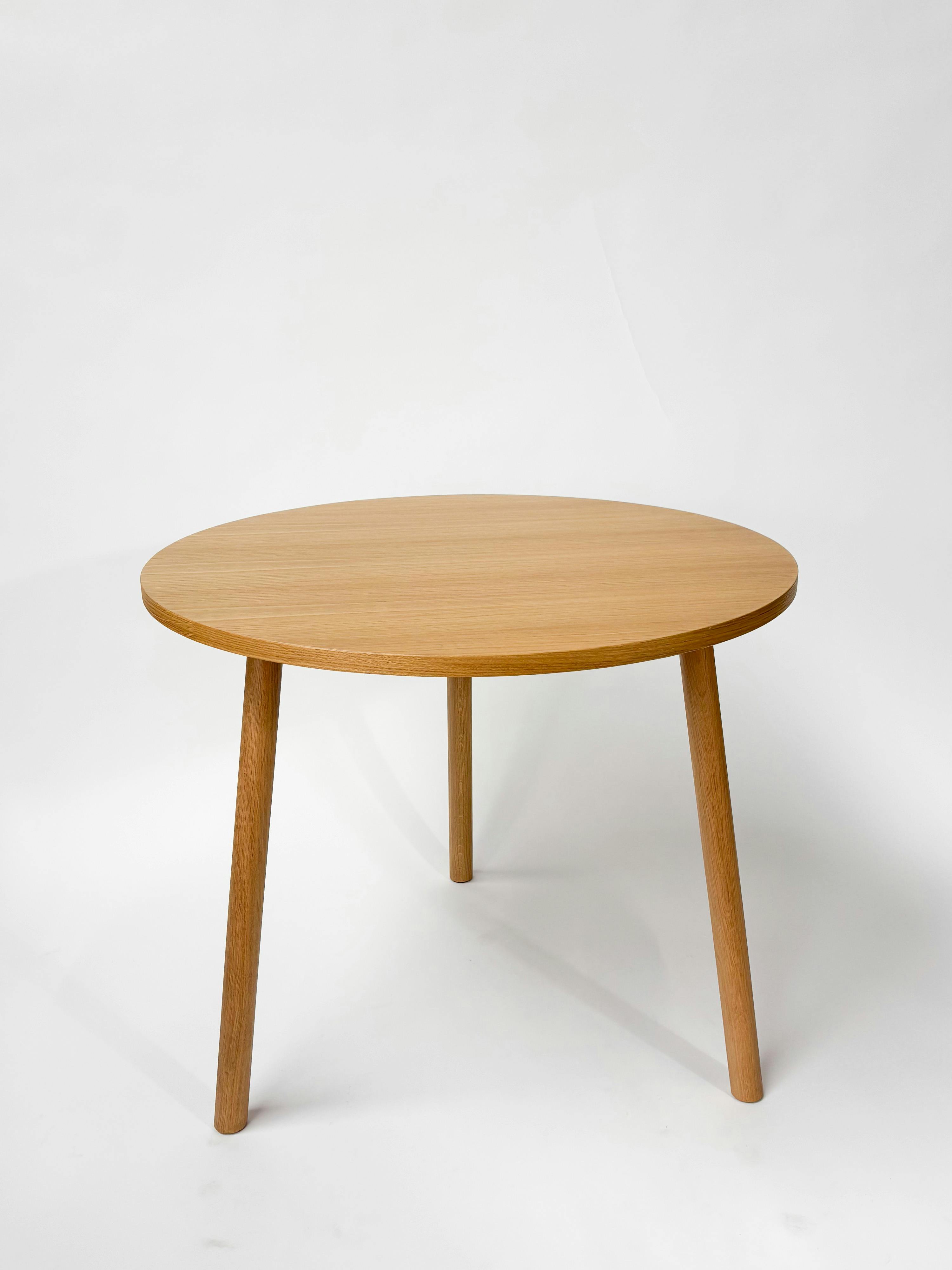 CRUSO Natural Oak Wooden Table - 90cm - Relieve Furniture