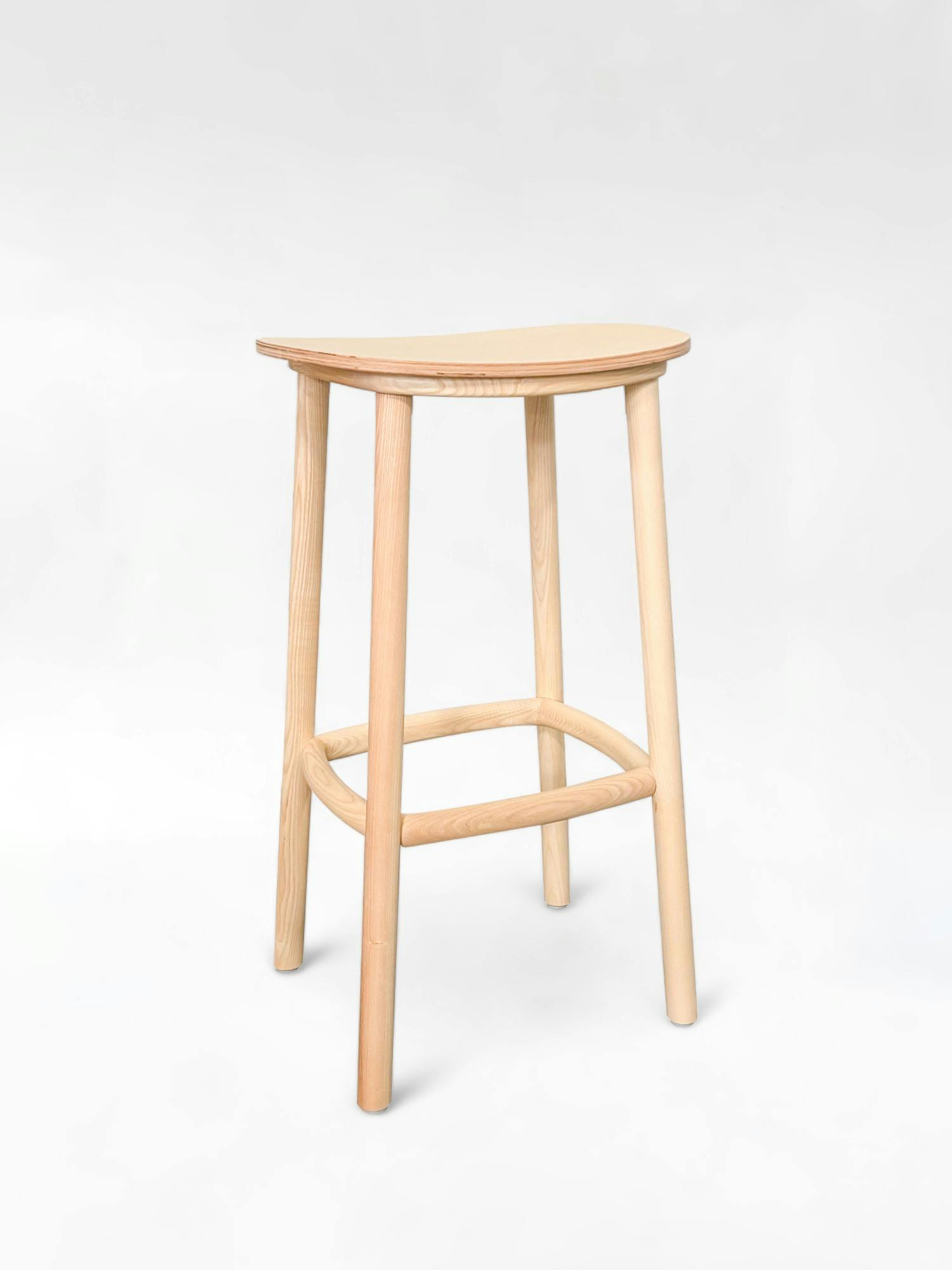 CRUSO Ashwood Oak Stool - 75cm - Relieve Furniture