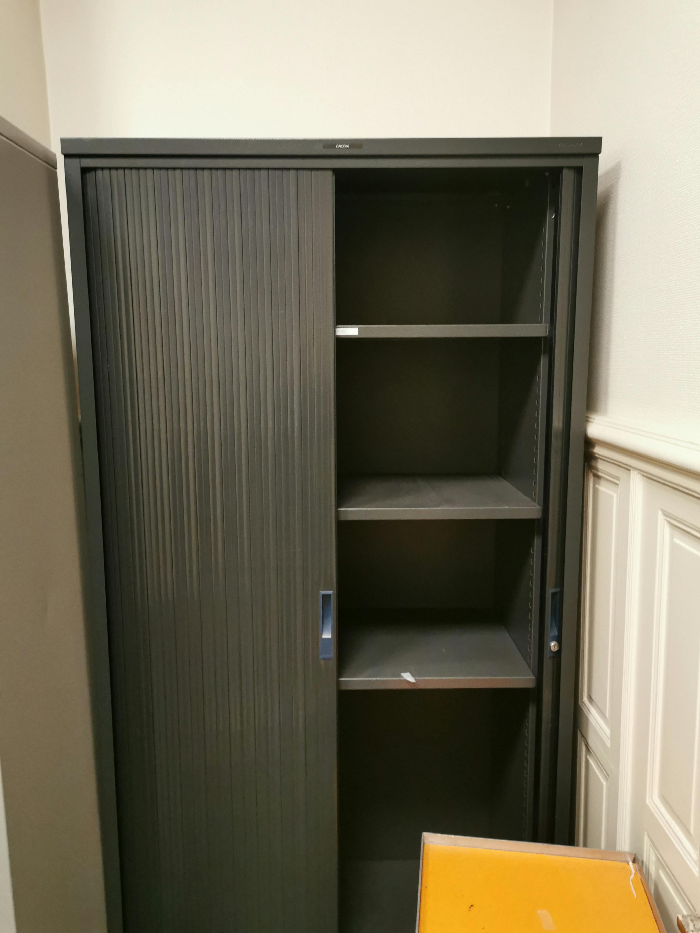 200cm Black cupboard storage - Relieve Furniture