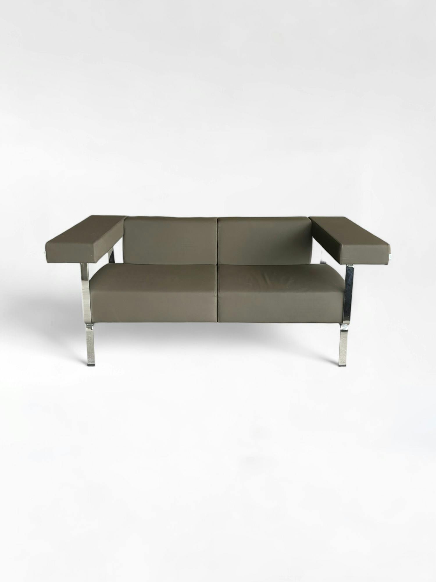 BENE Canapé design 2 places gris foncé - Relieve Furniture