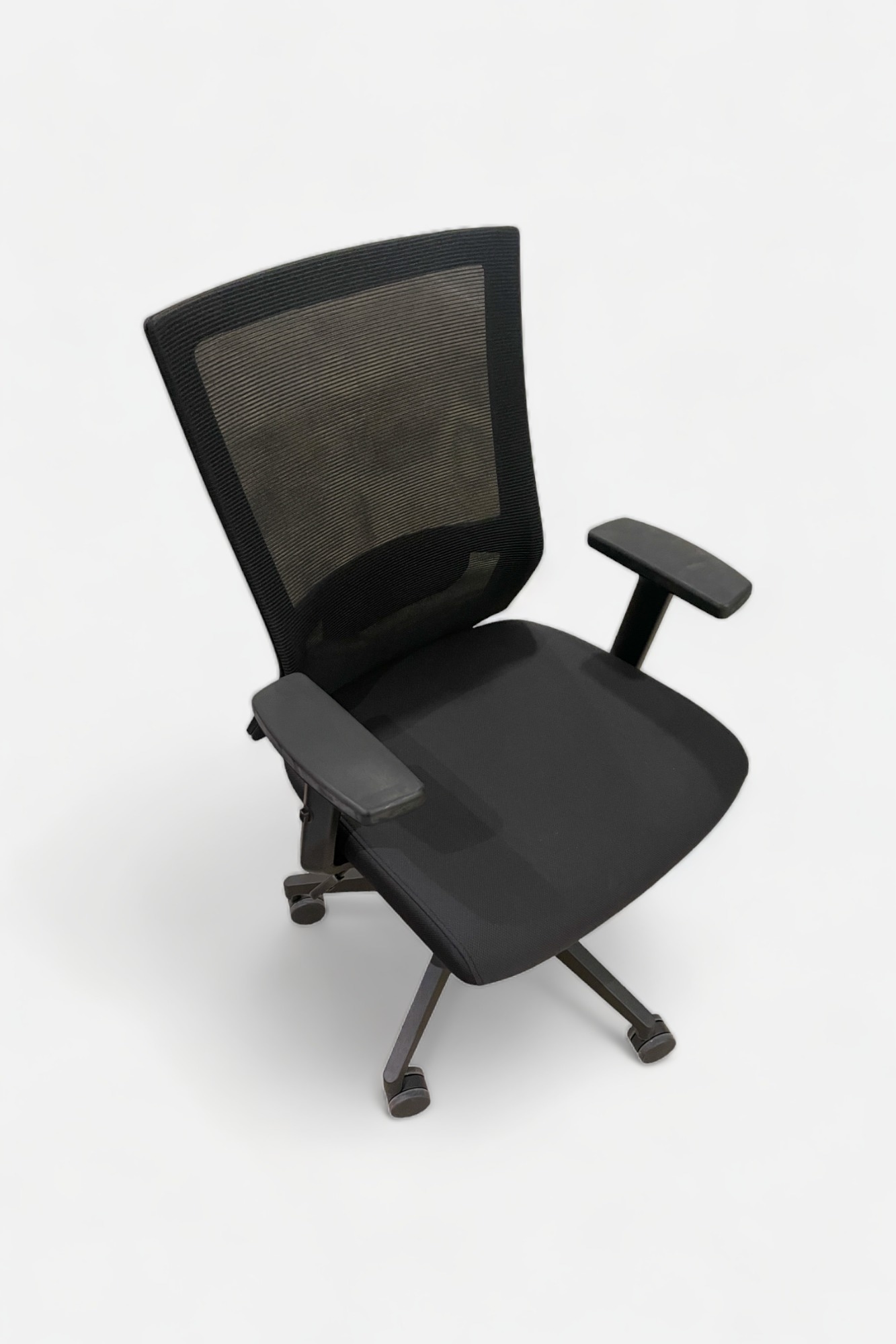 Black office chair on wheels