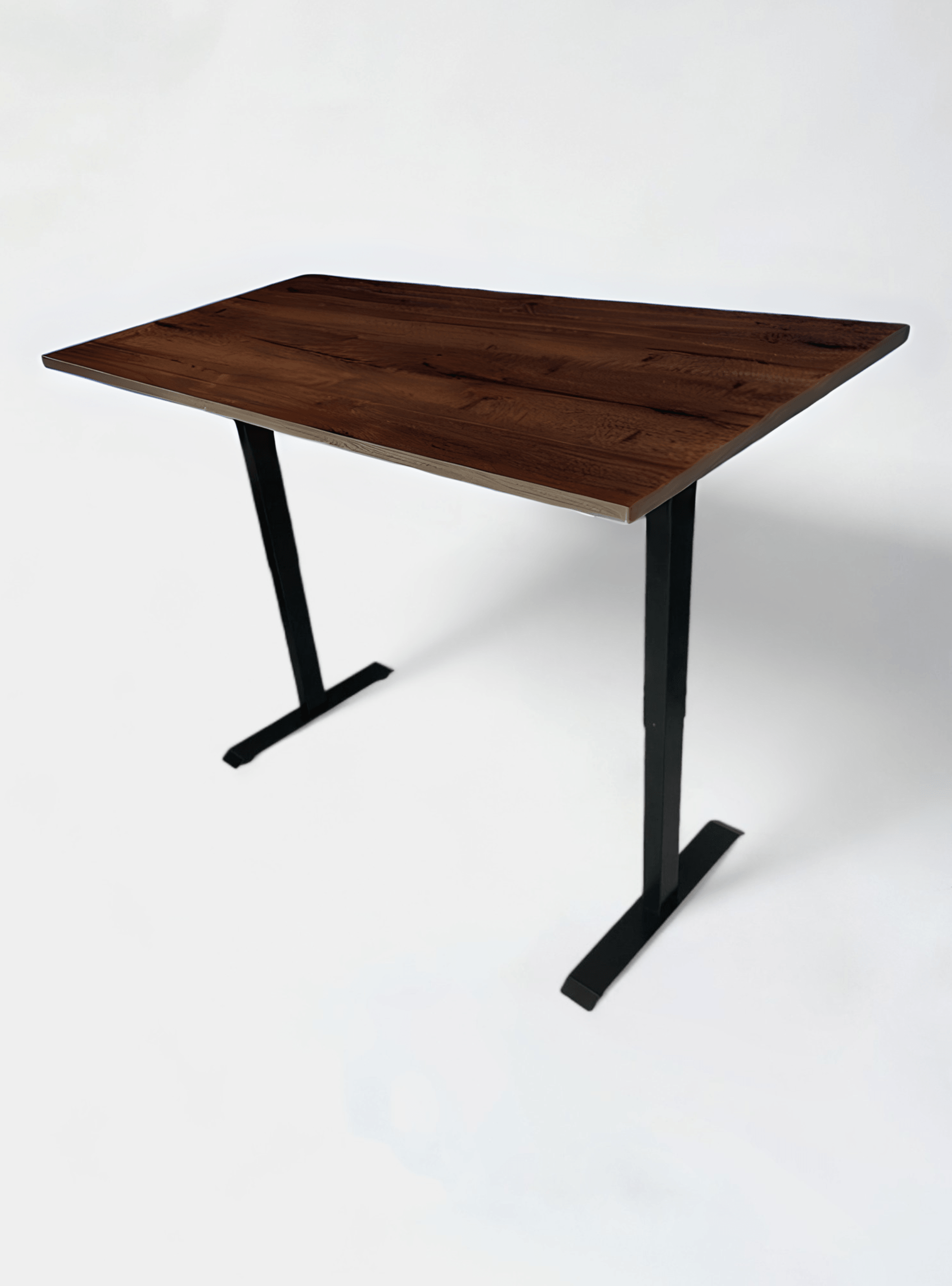 Electric sitstand desk 1 motor 140x80cm dark oak