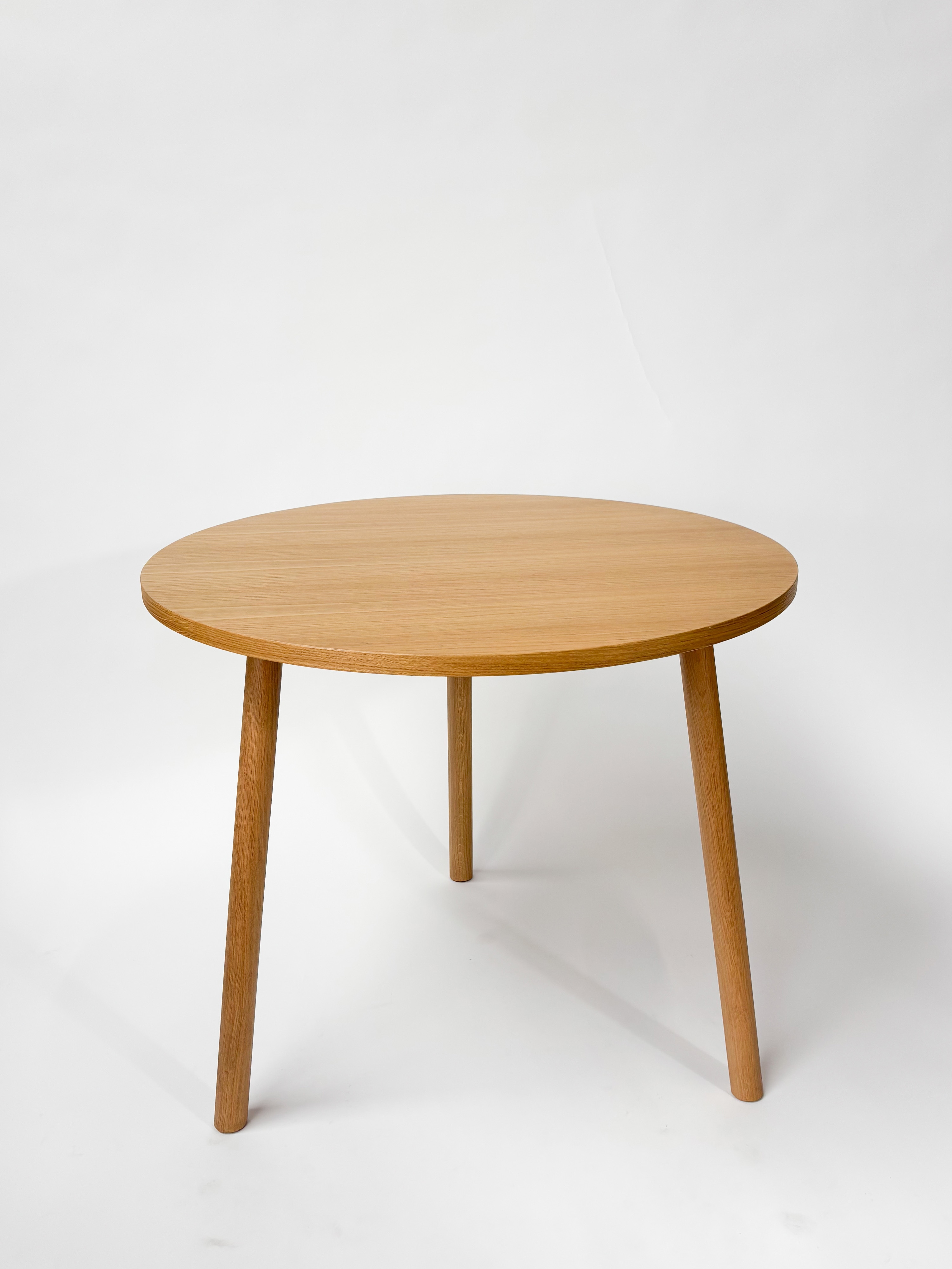 CRUSO Natural Oak Wooden Table - 90cm