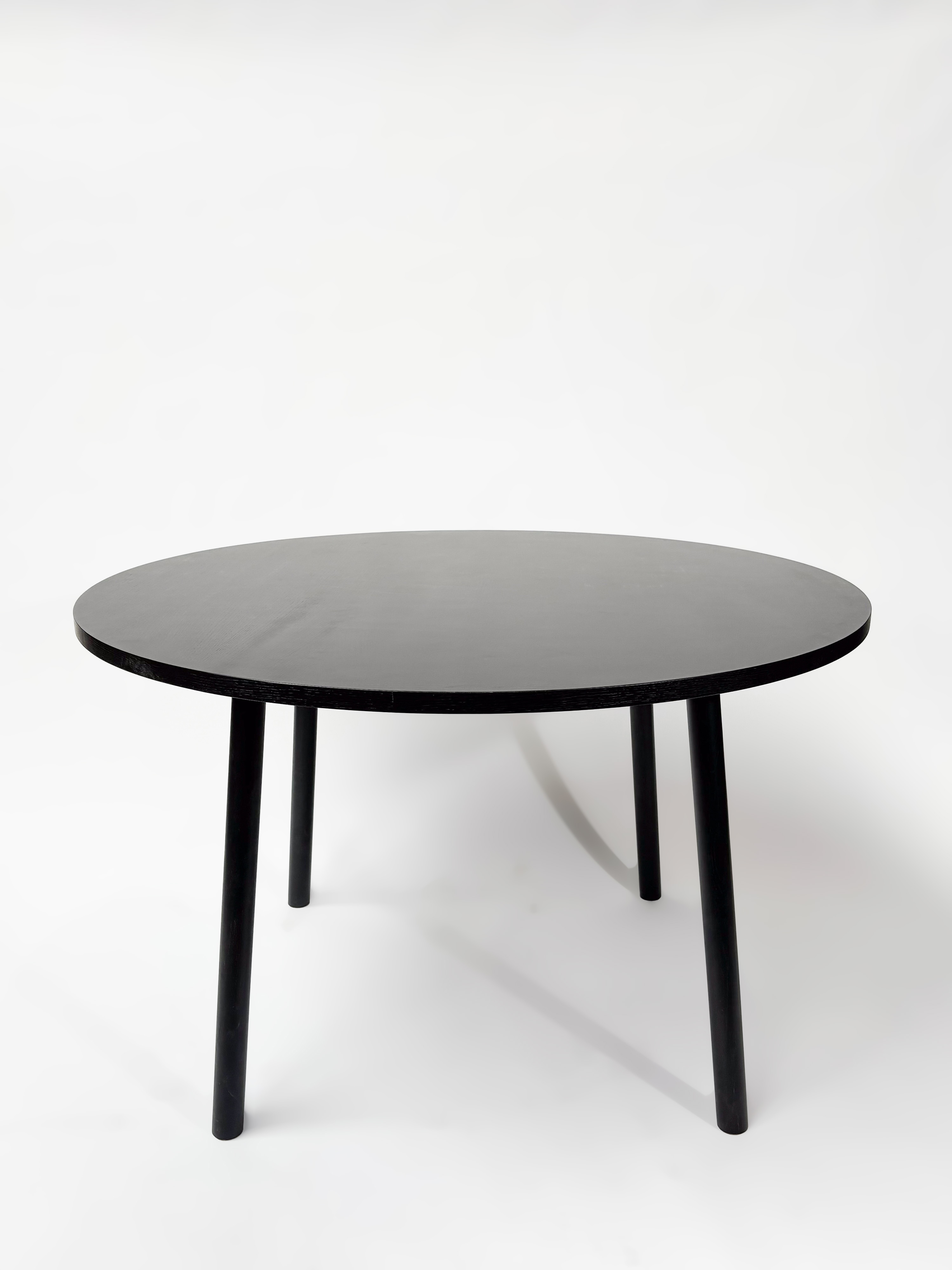 CRUSO Black Wooden Table - 120cm