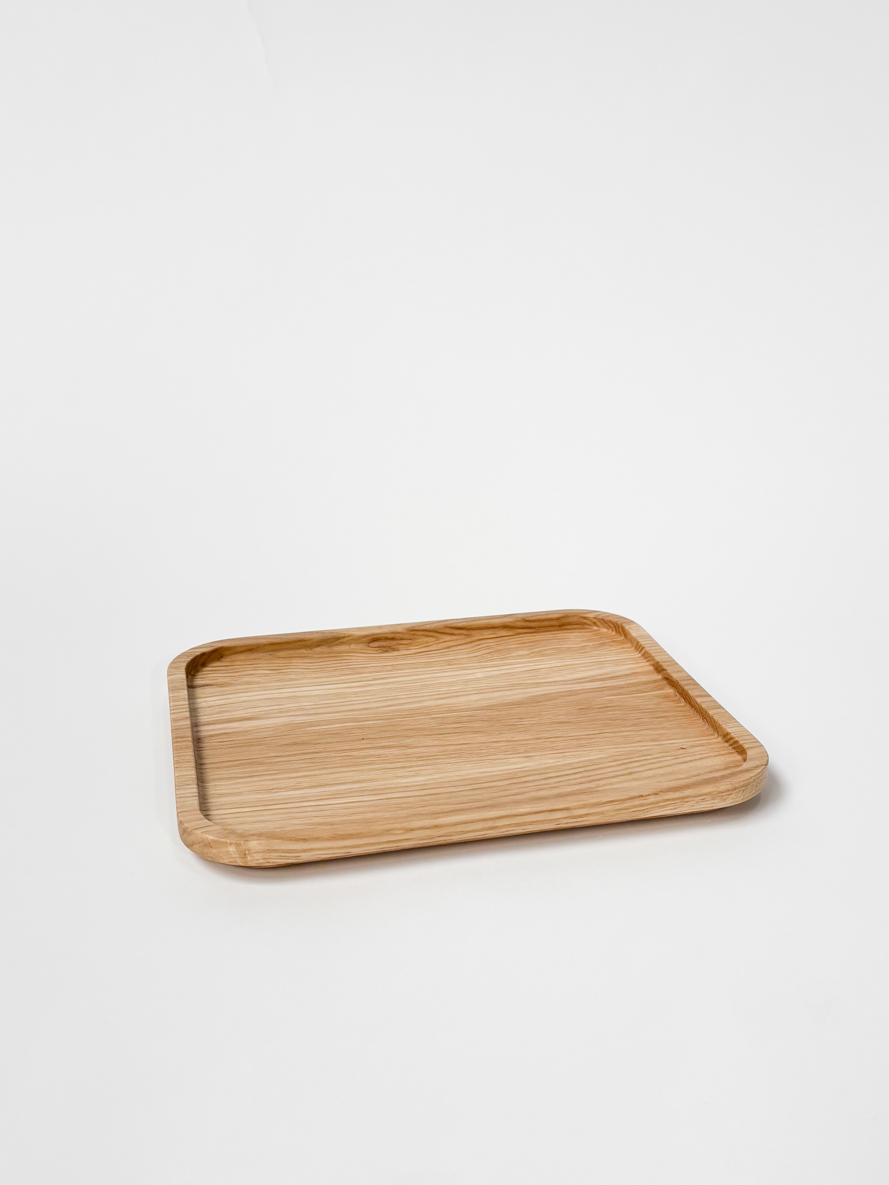 CRUSO Natural Oak Wooden Tray - 28cm