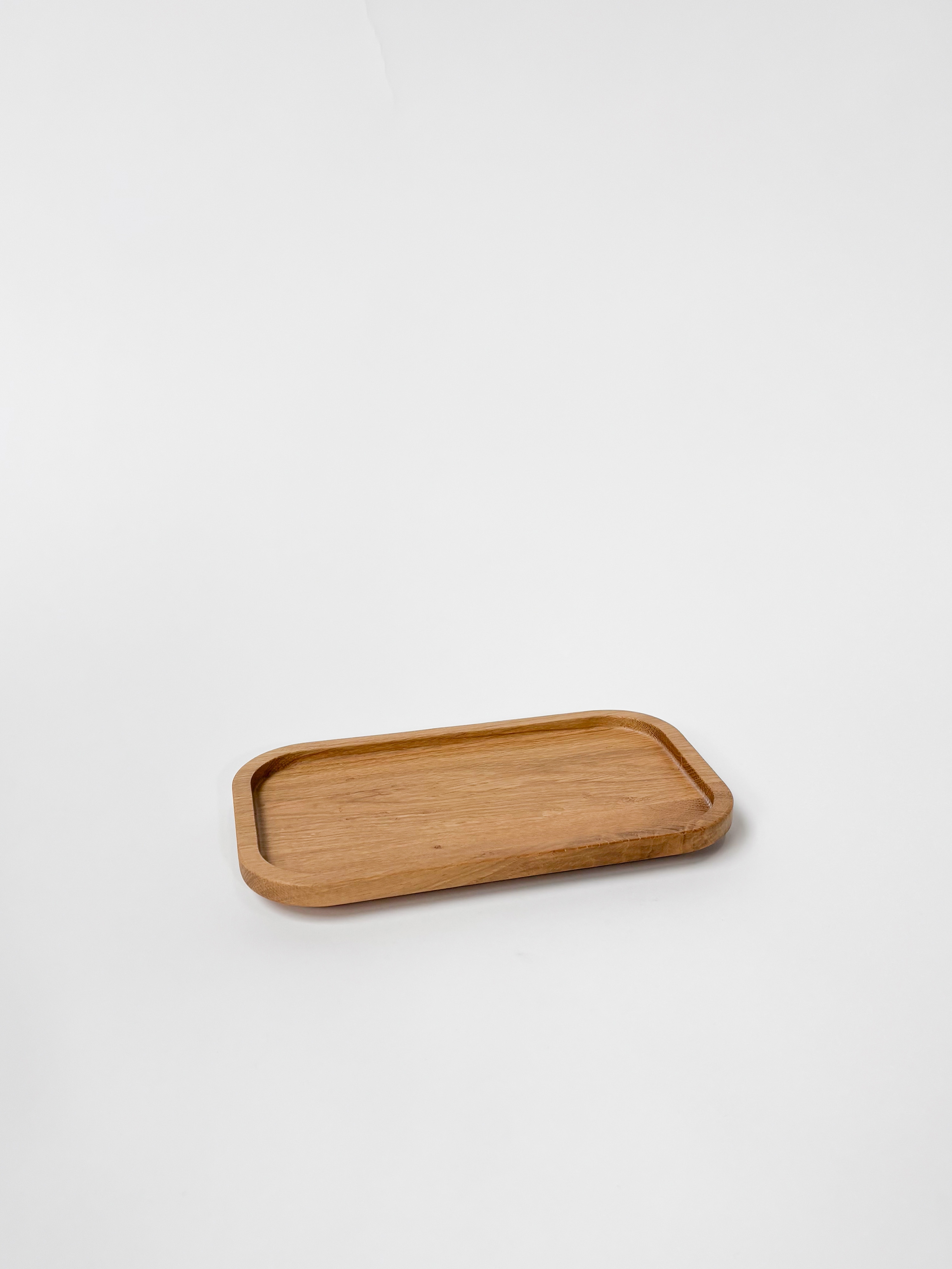 CRUSO Natural Oak Wooden Tray - 14cm