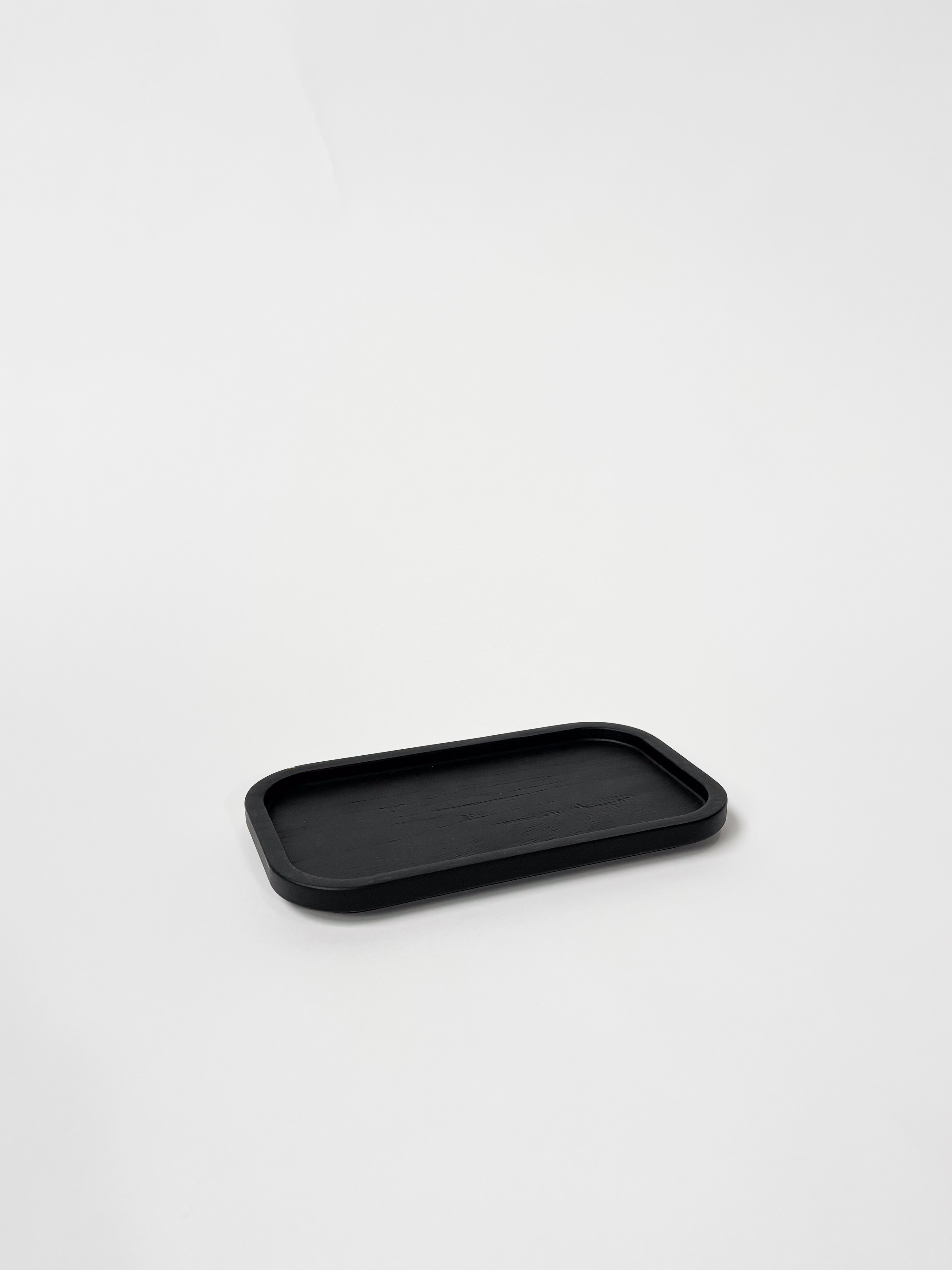 CRUSO Black Oak Wooden Tray - 14cm