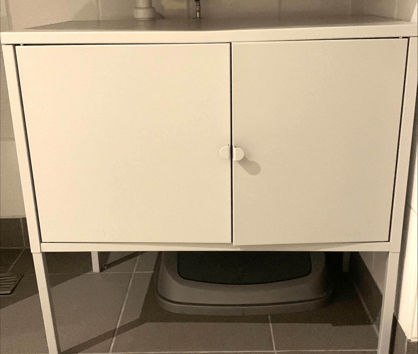 IKEA Lichtgrijze lage kast