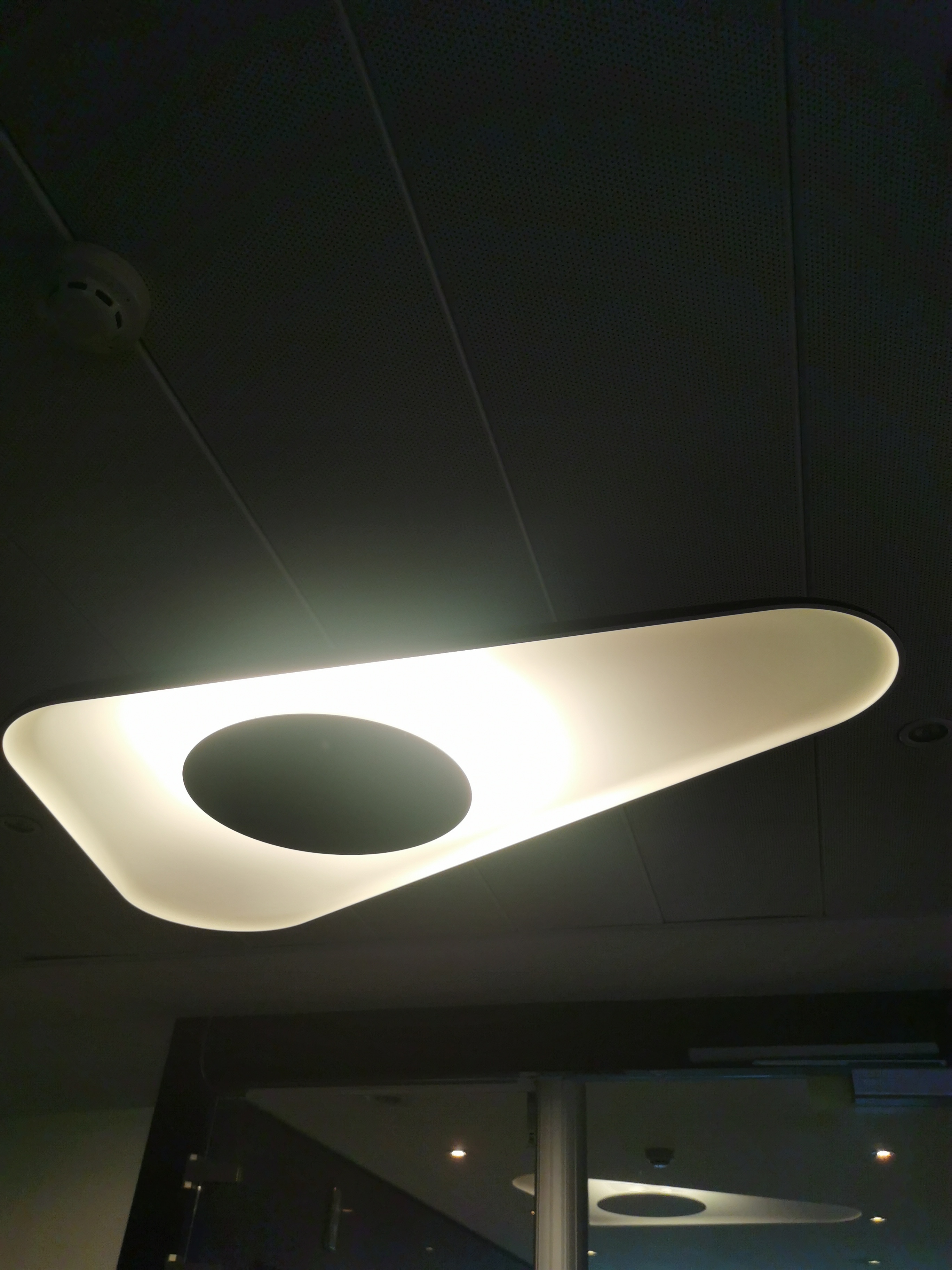 White Acrylic LED Ceiling Light with Modern Design