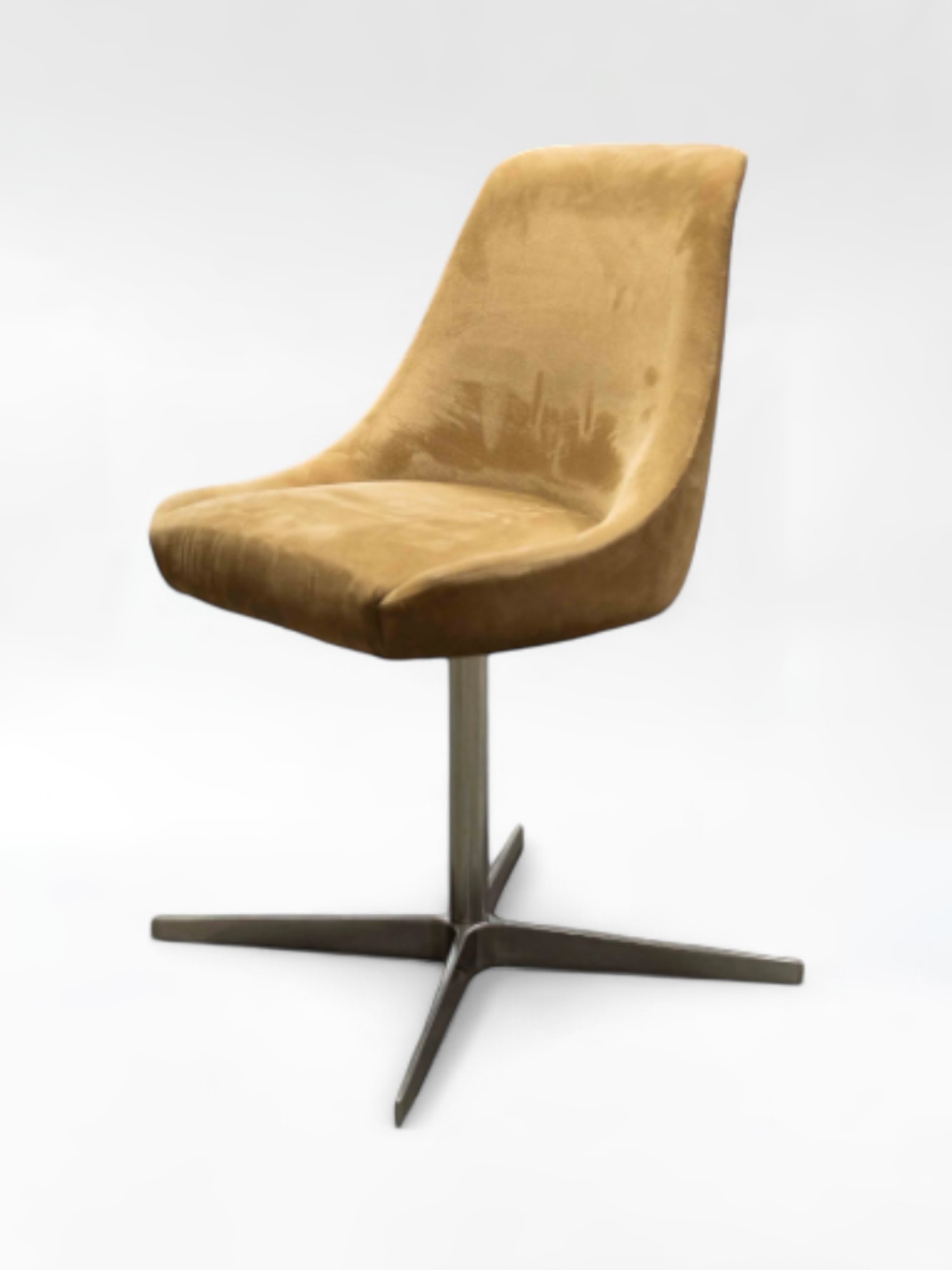 Scandinavian swivel chair with a metal frame