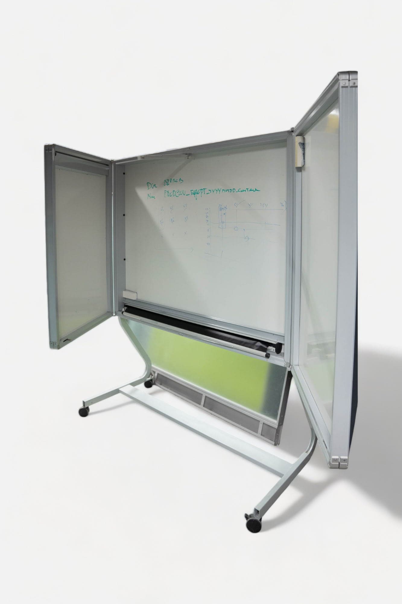 Closed large Whiteboard with wood finitions