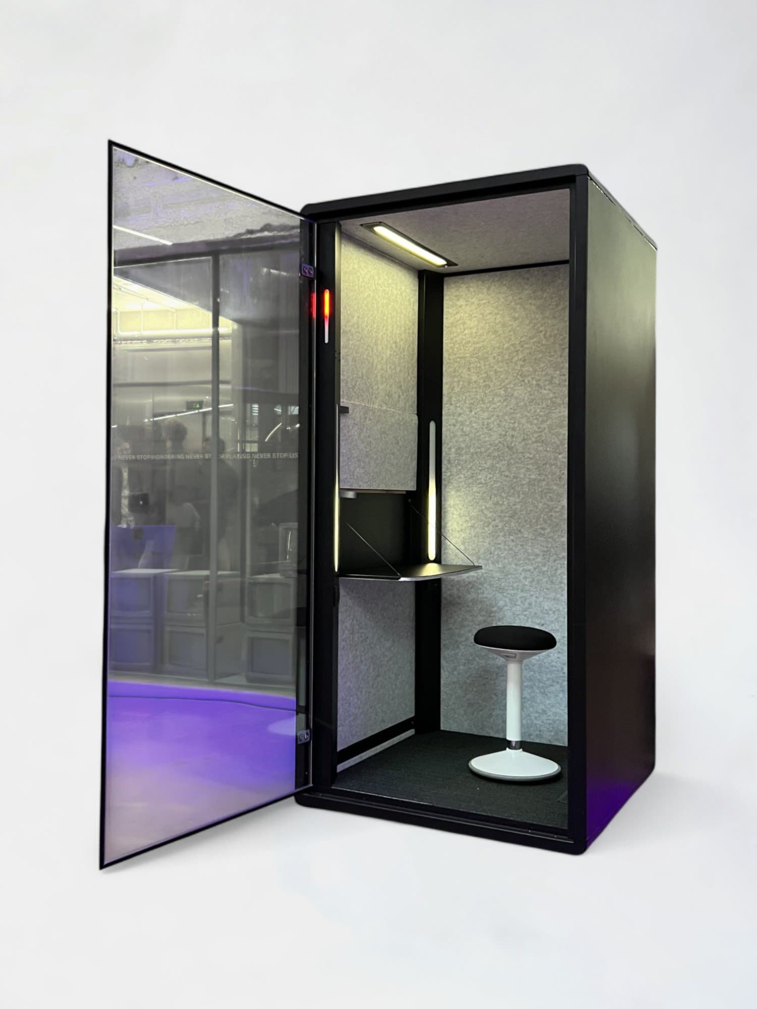 Kosy Booth Uno Black - Modulaire akoestische werkcabine voor 1 persoon