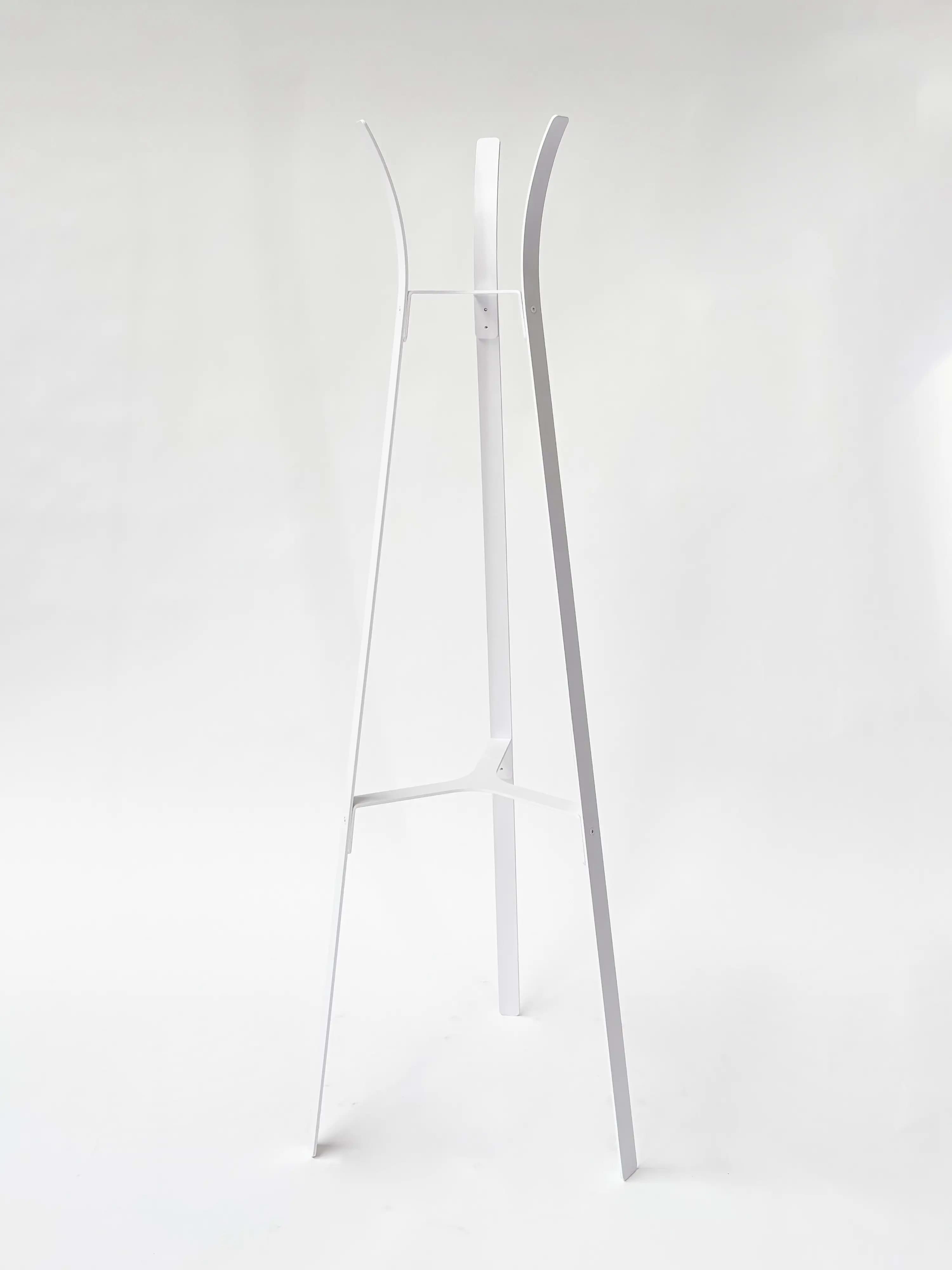 CRUSO White Metal Coat Stand without key holder