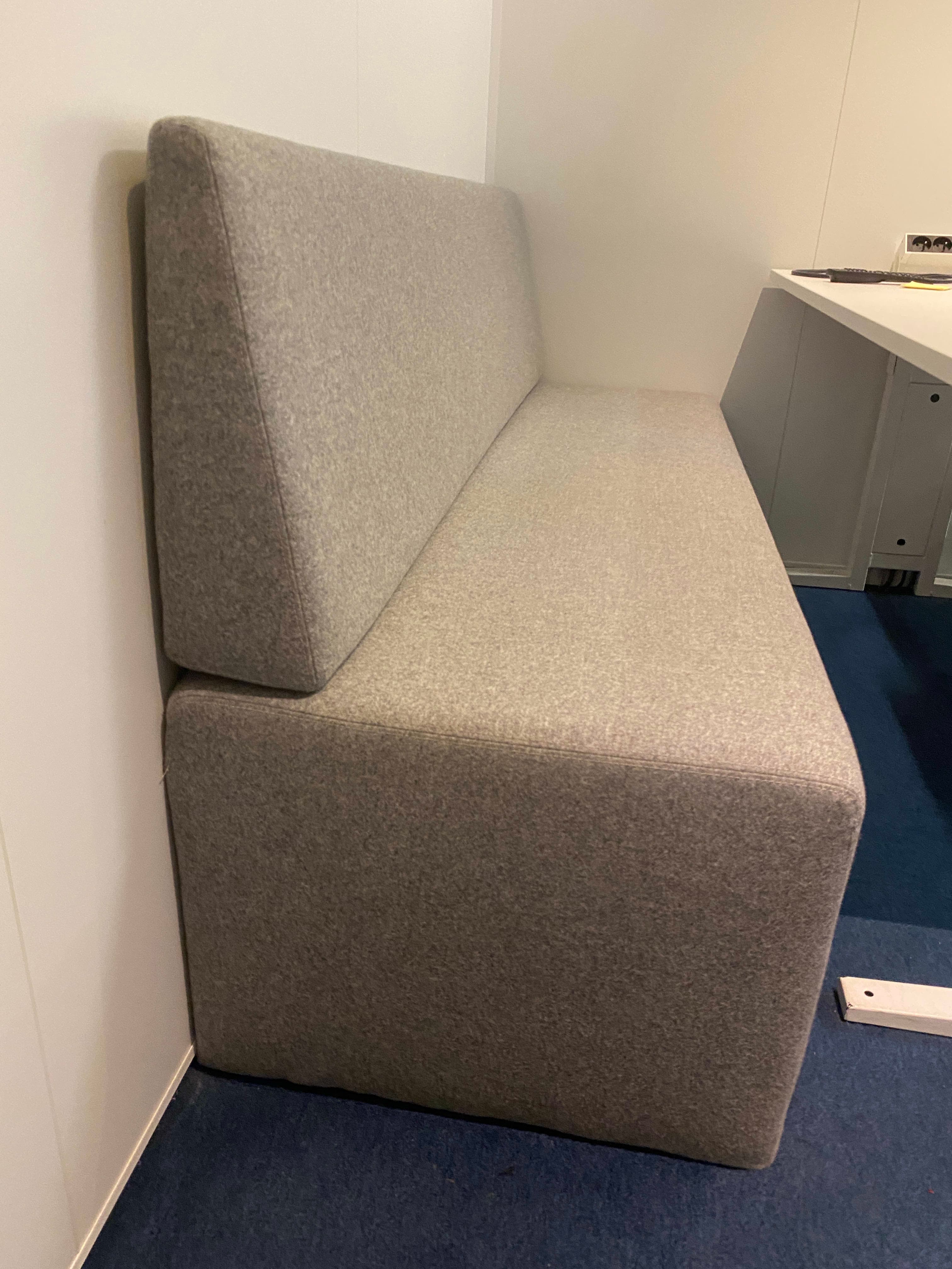 180cm Nnof Lichtgrijze bankzitting