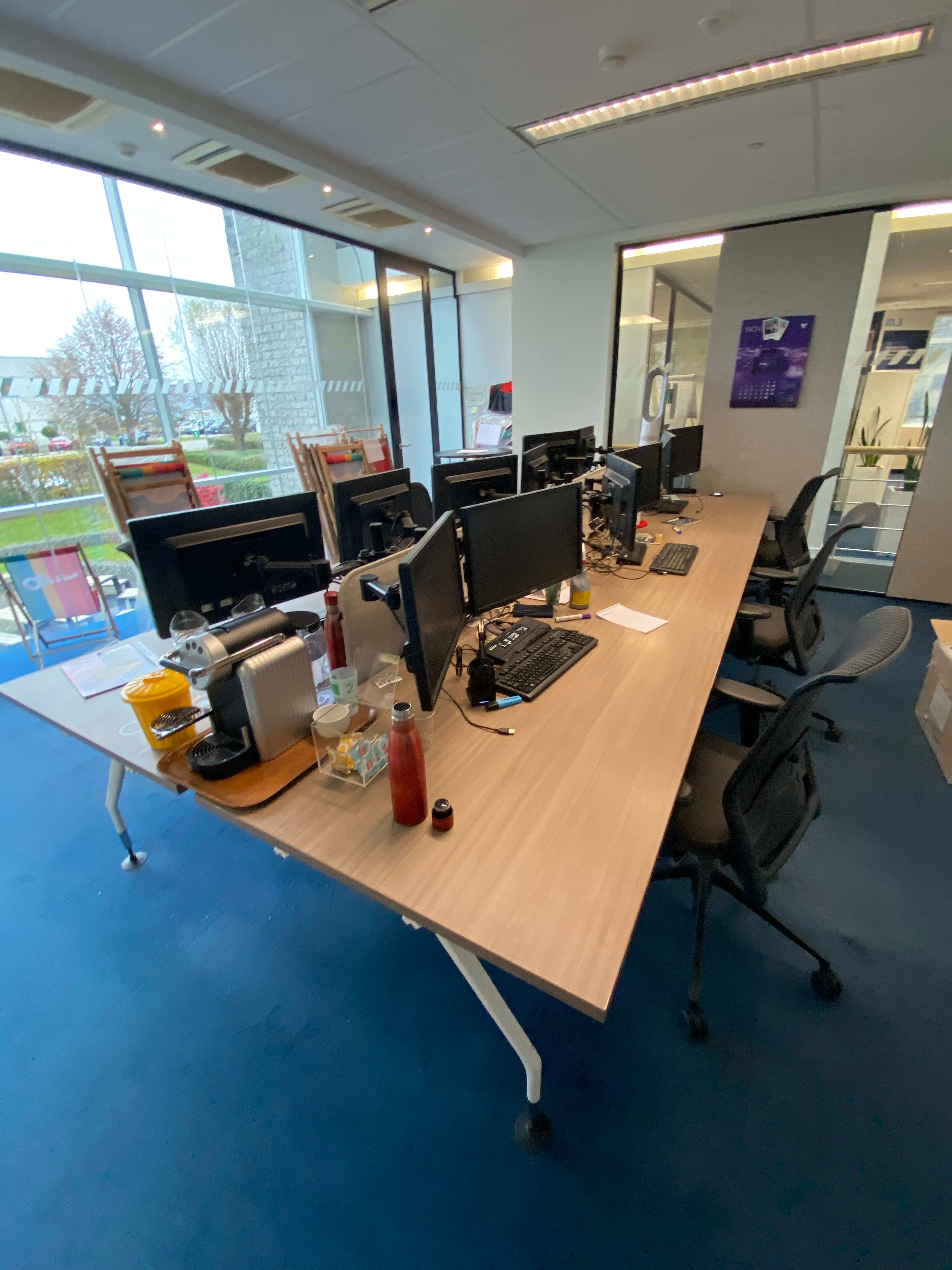 Vitra 6x persoons bureau