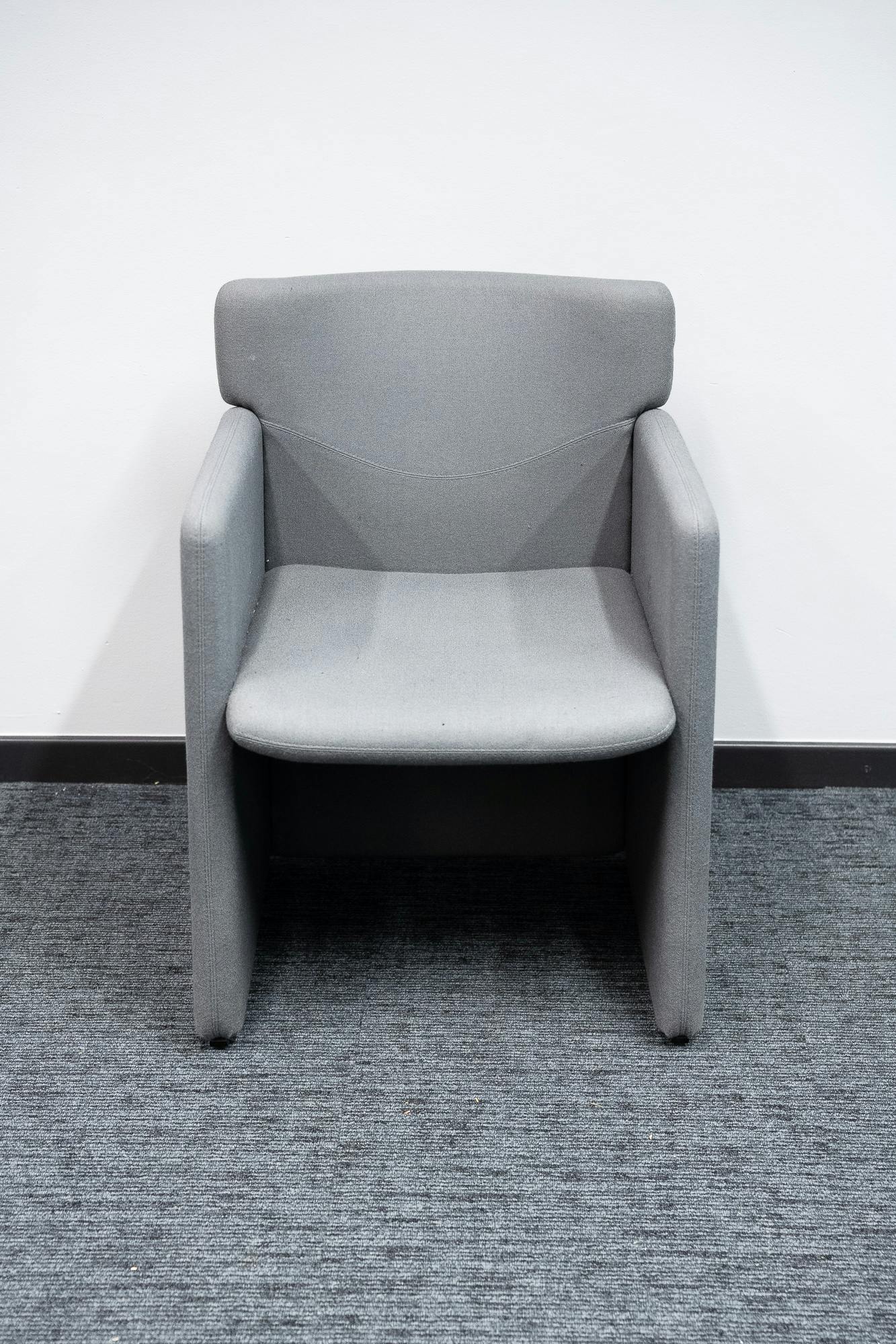 Fauteuil 1 place en tissu gris - Relieve Furniture