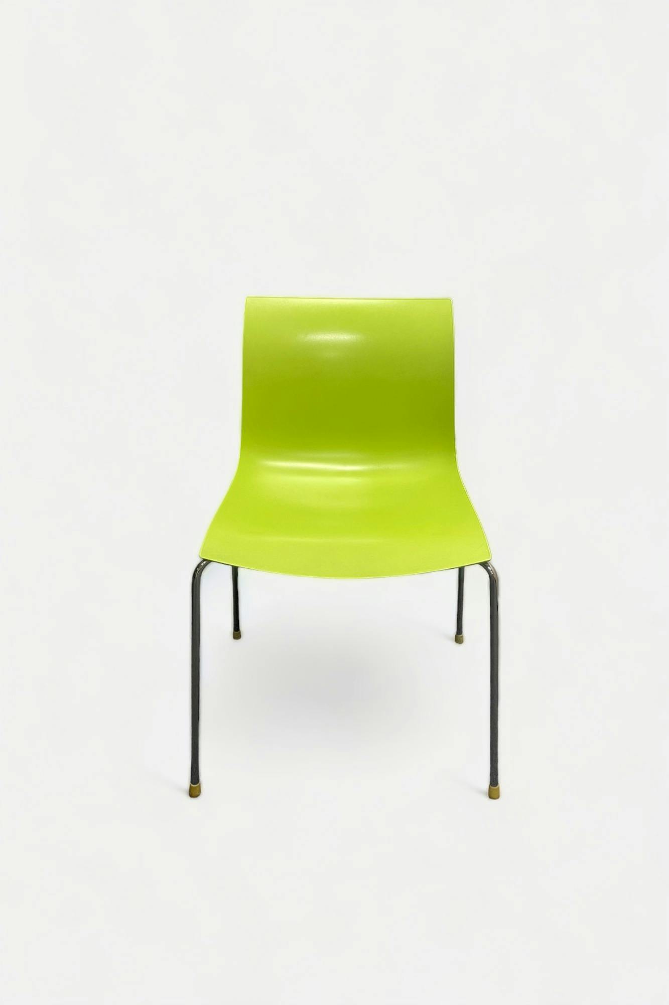 ARPER green stacking chair - Relieve Furniture