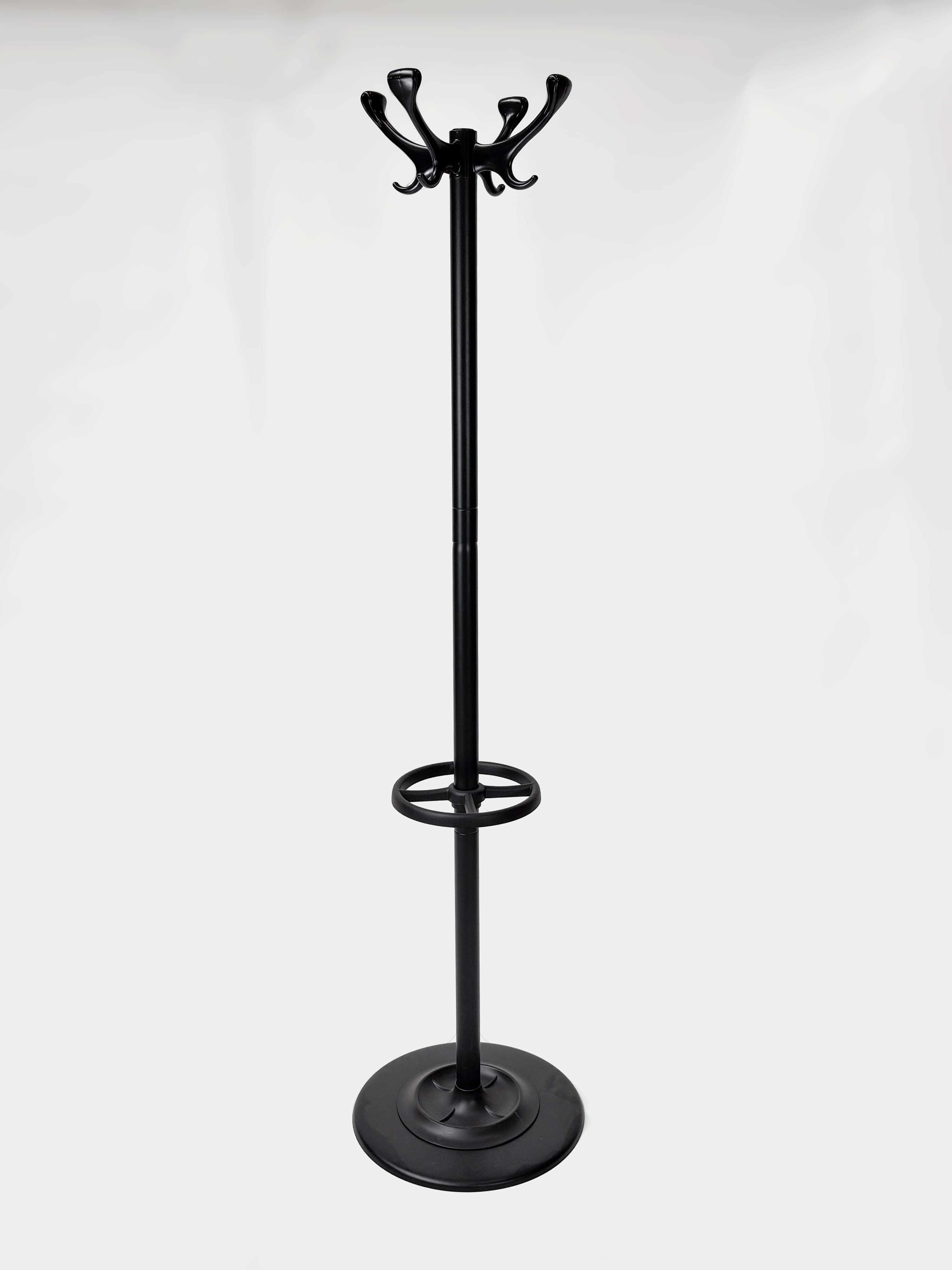 Zwarte kapstok met Swirl-accenten