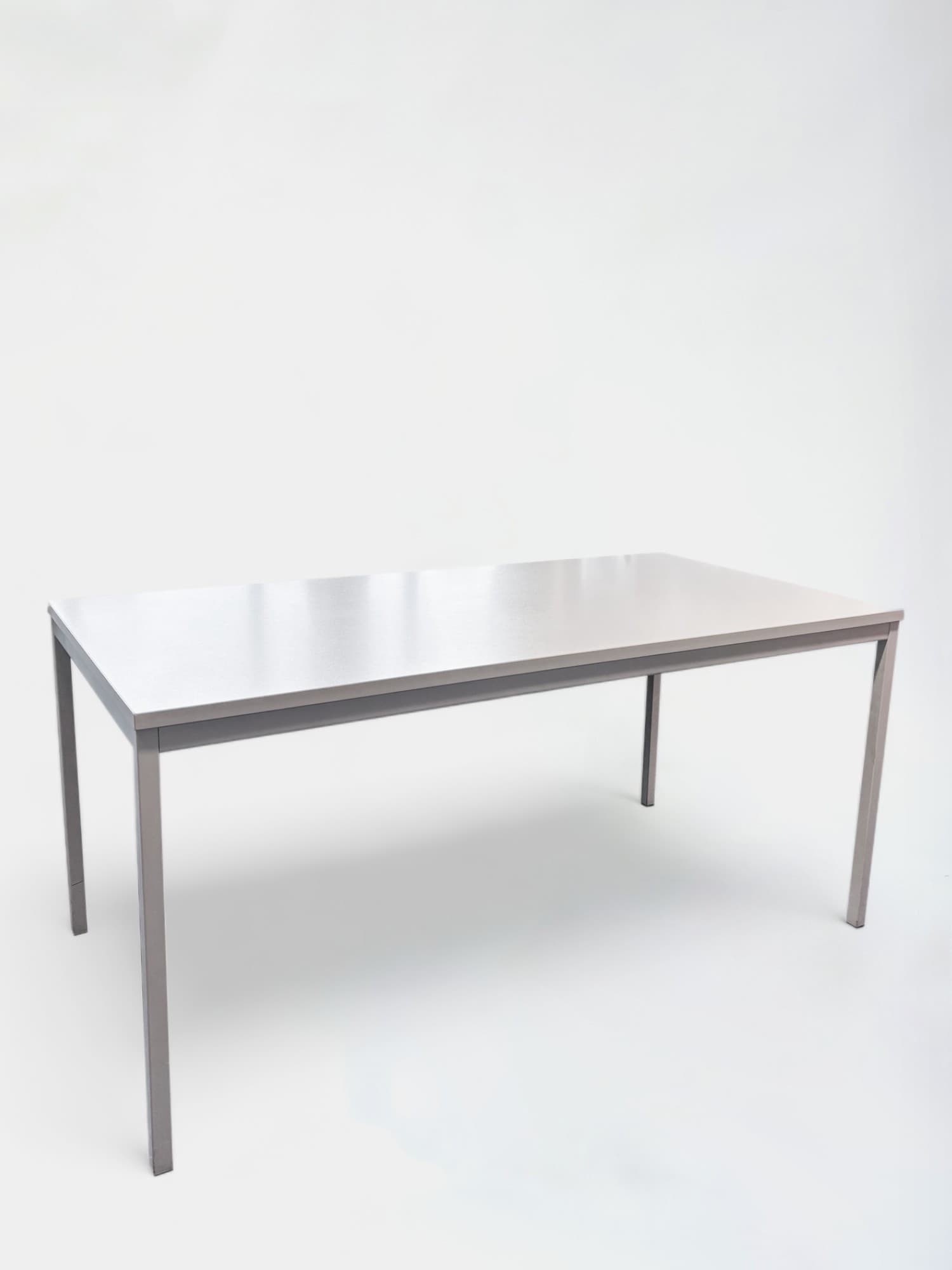 White/light grey Laminate Table