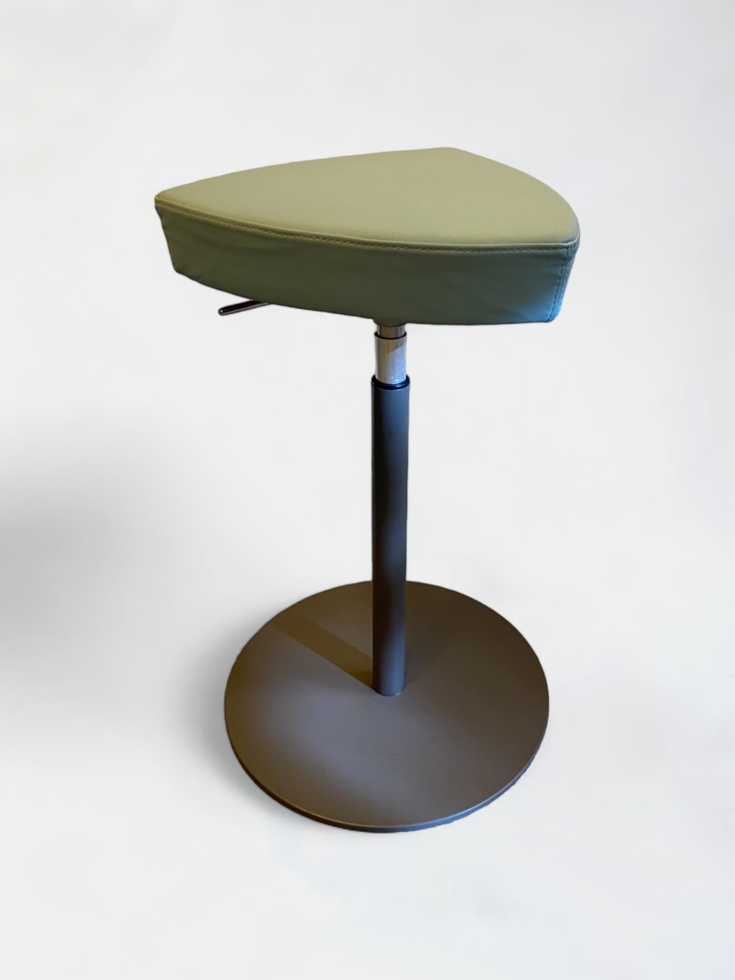 Tabouret de bar réglable en simili-cuir avec base en métal Mint