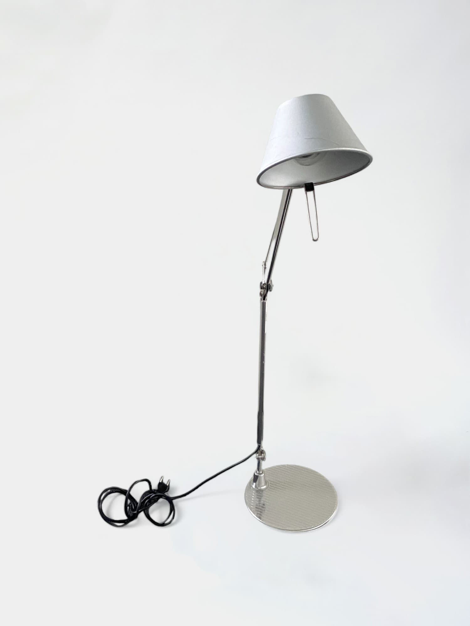 Artemide Tolomeo Lampe réglable en métal argenté au design épuré