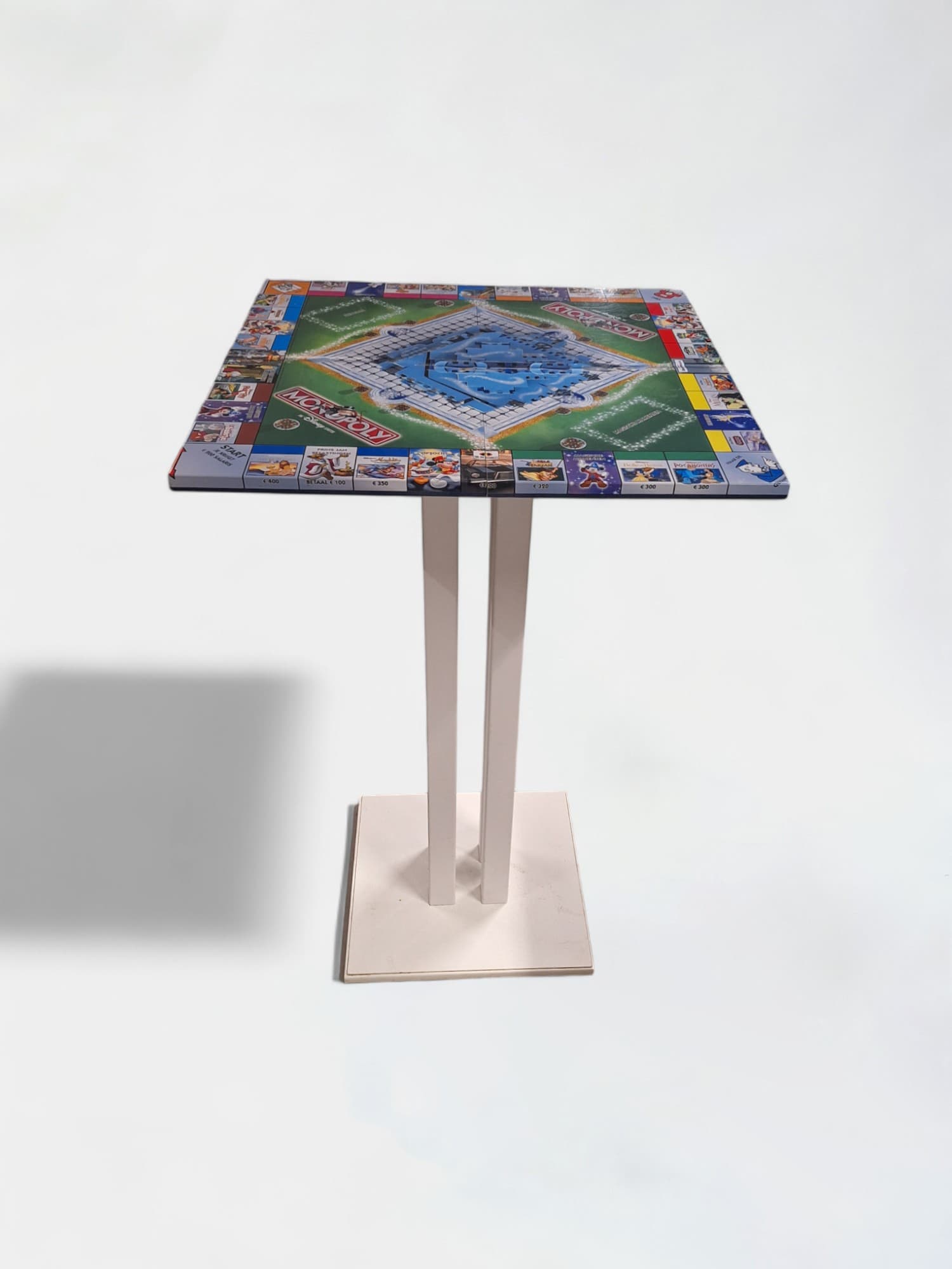 Monopoly blue high vintage table