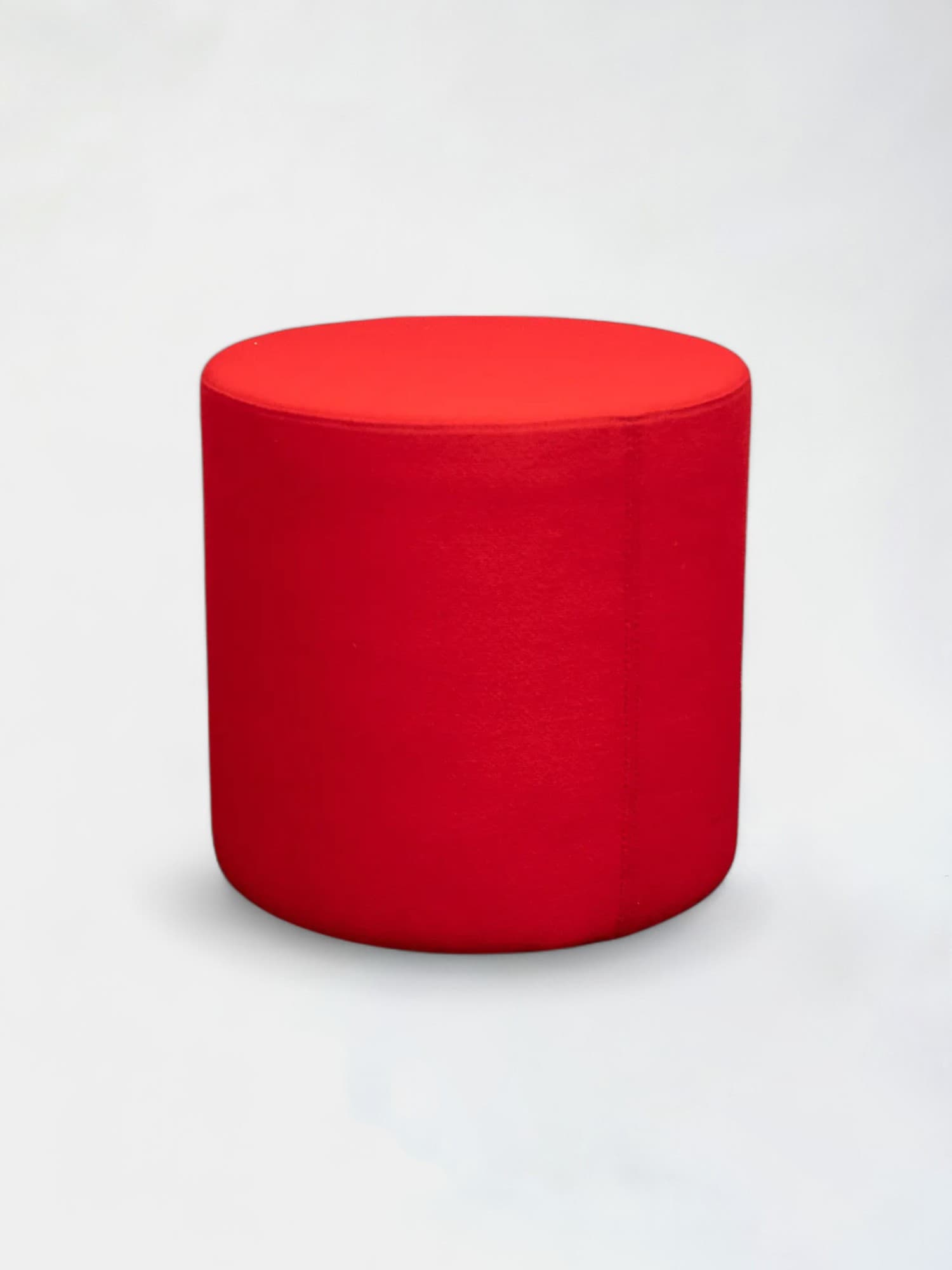 Pouf rond rouge flash