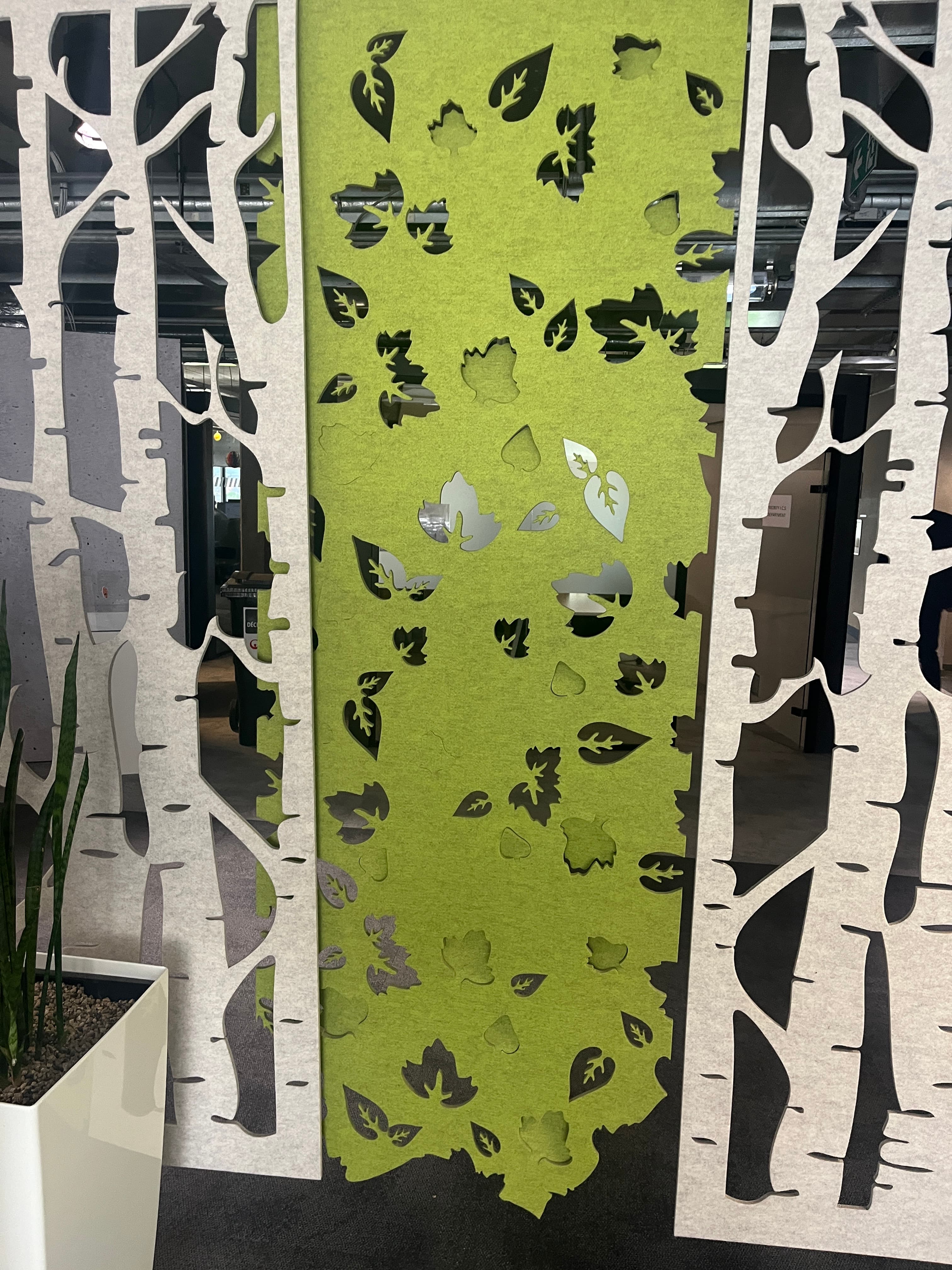 Paravent vert suspendu (différents modèles)