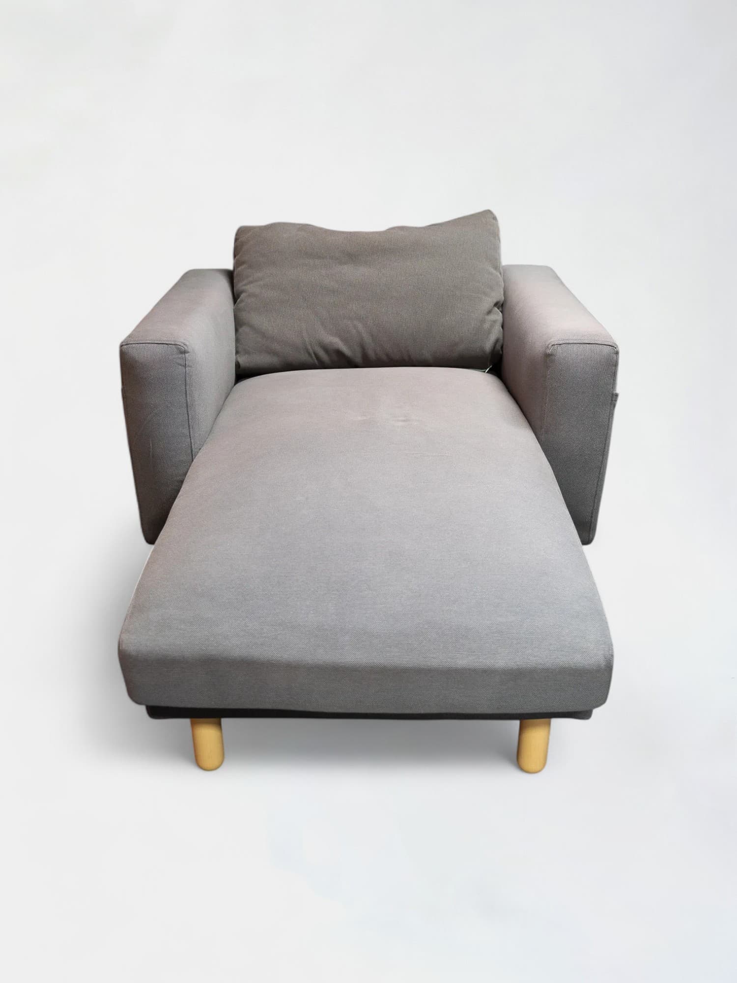 Fauteuil Meridian gris taupe