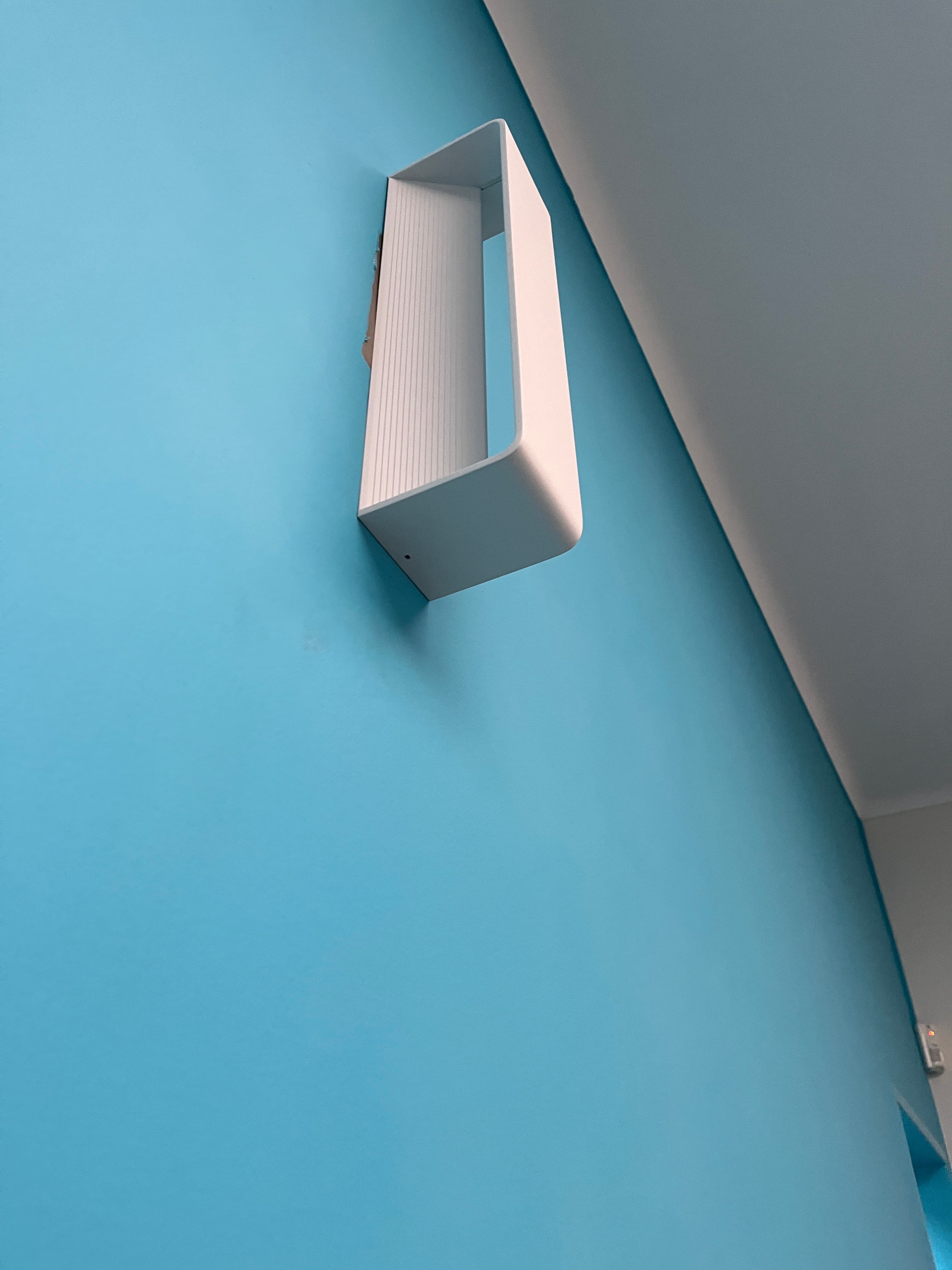 White Metal Wall Light Fixture with Modern Design