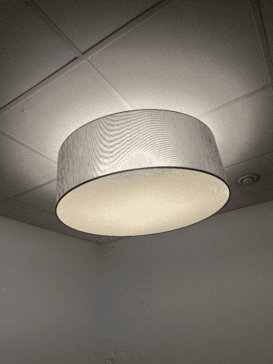 Hanging round lamp