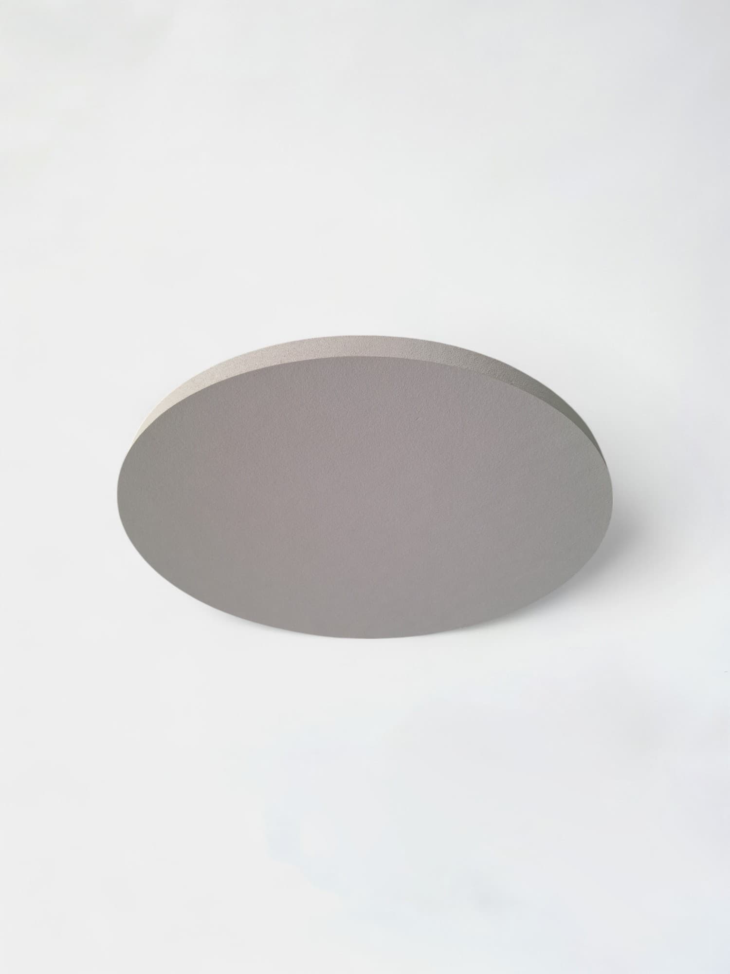 Round acoustic panel for wall mounting