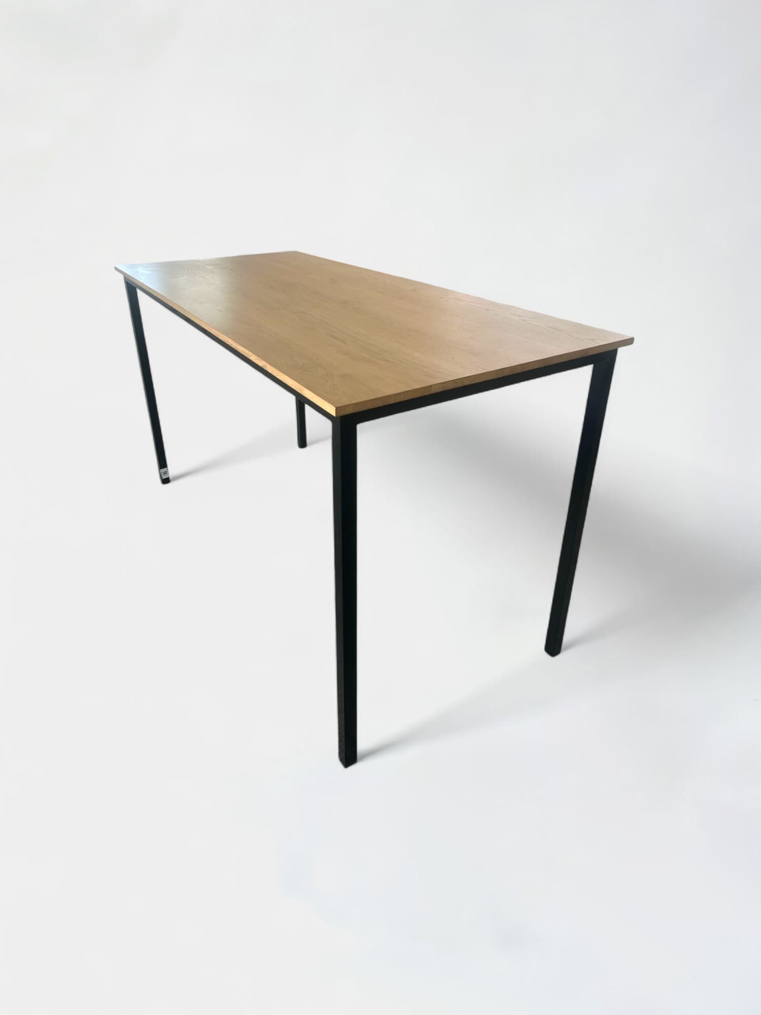 Wooden high table with black structure