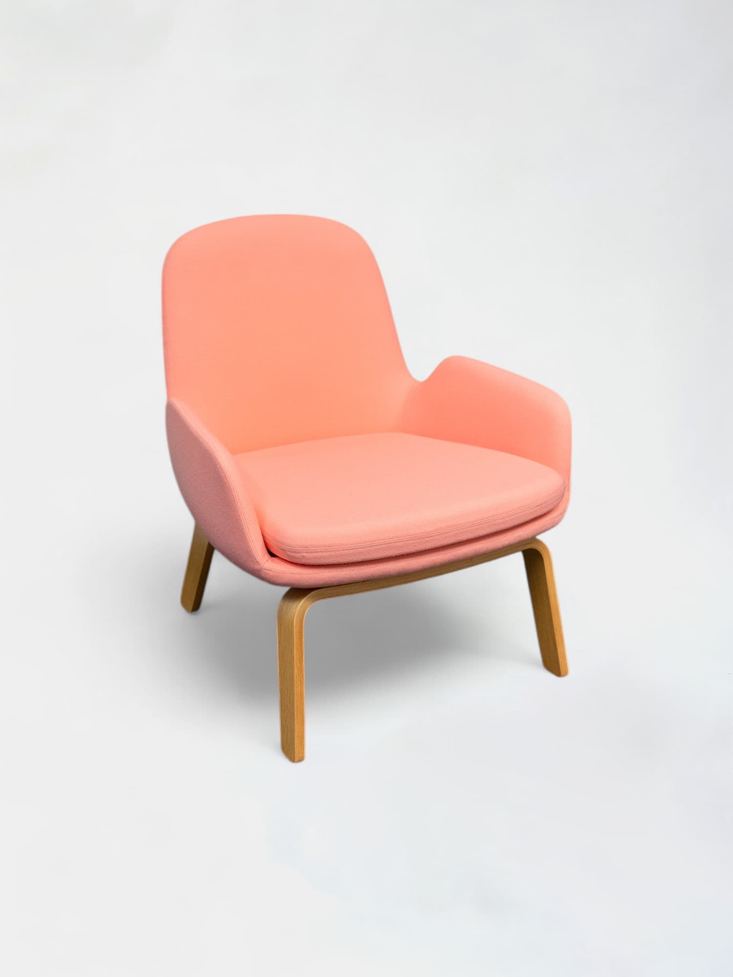 WORN: Normann Saumon armchair with wooden legs