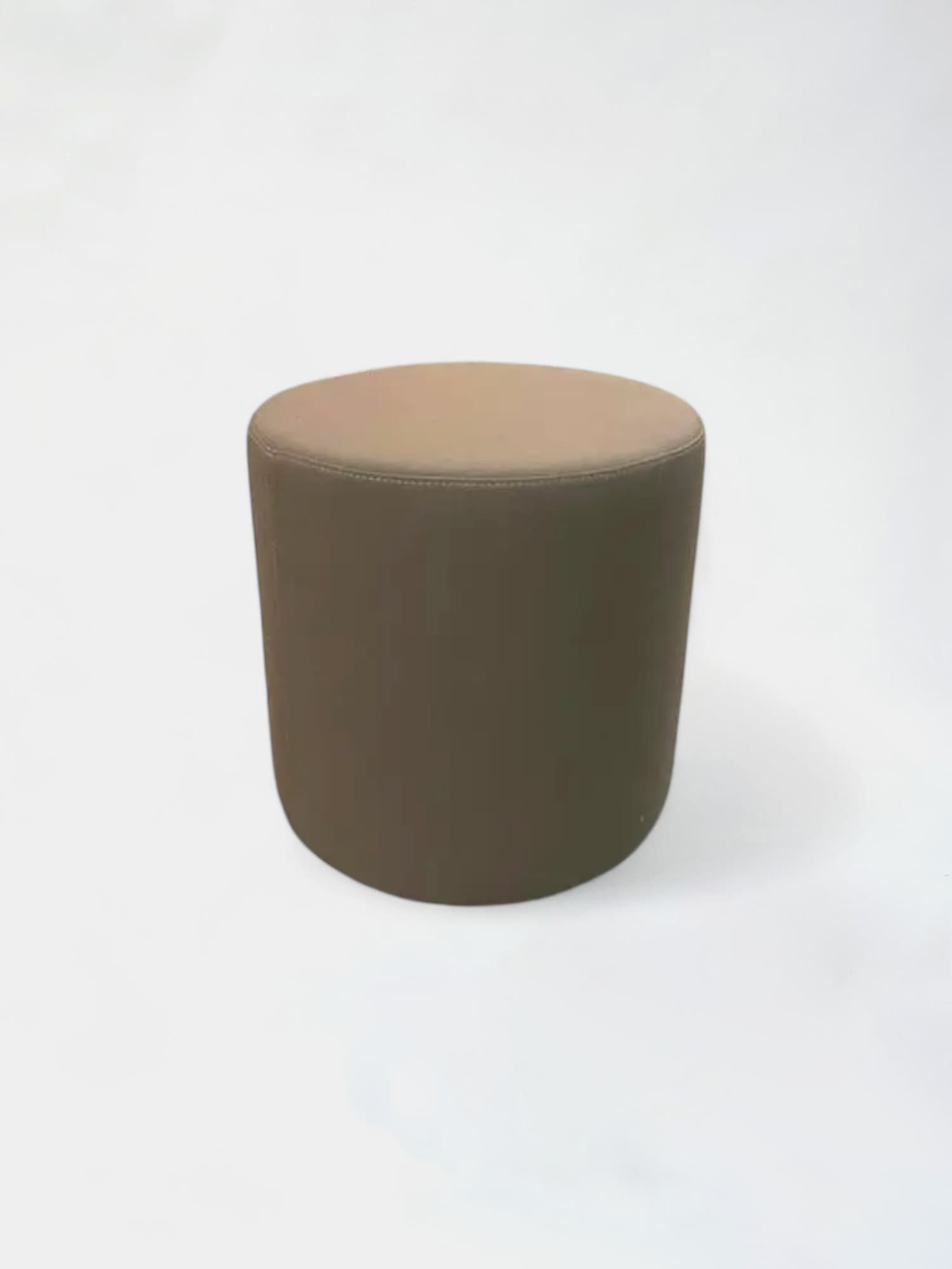 Pouf rond taupe