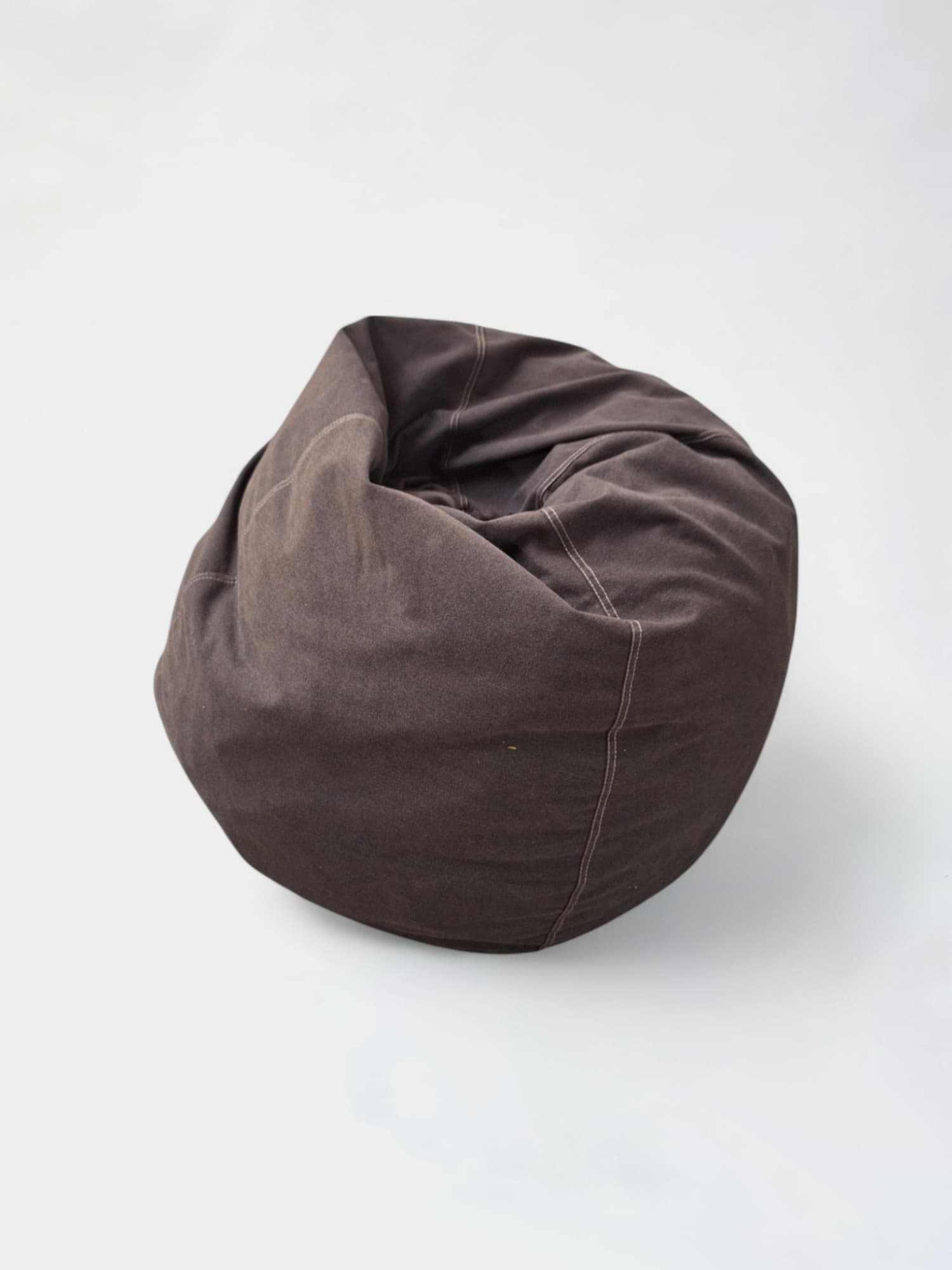 Pouf boule gris foncé
