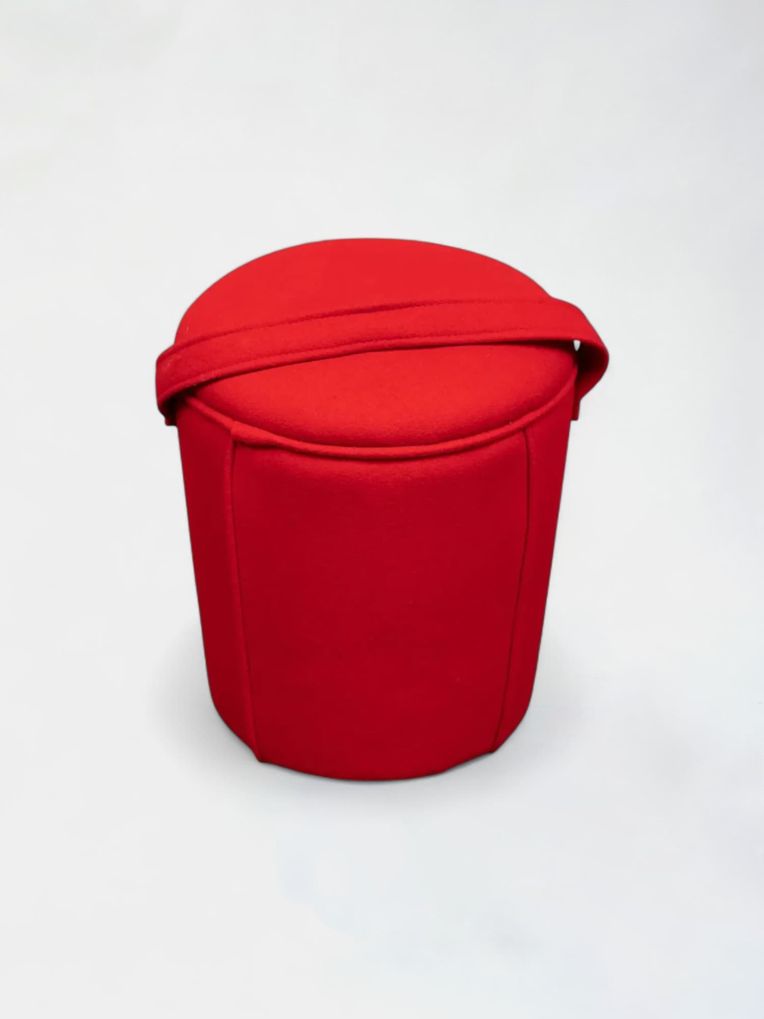 Satelliet flash rouge pouf rond avec sangle