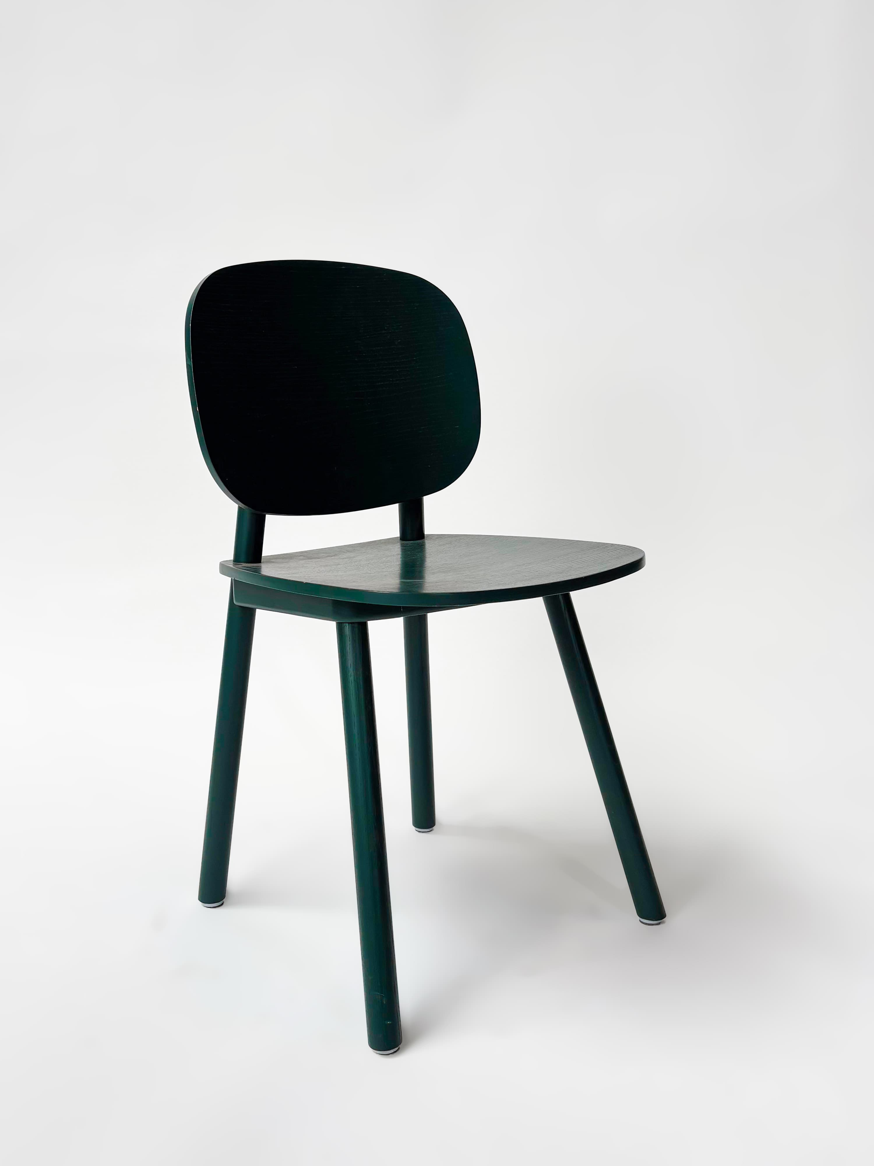 CRUSO Forrest Green Wood Dining Chair
