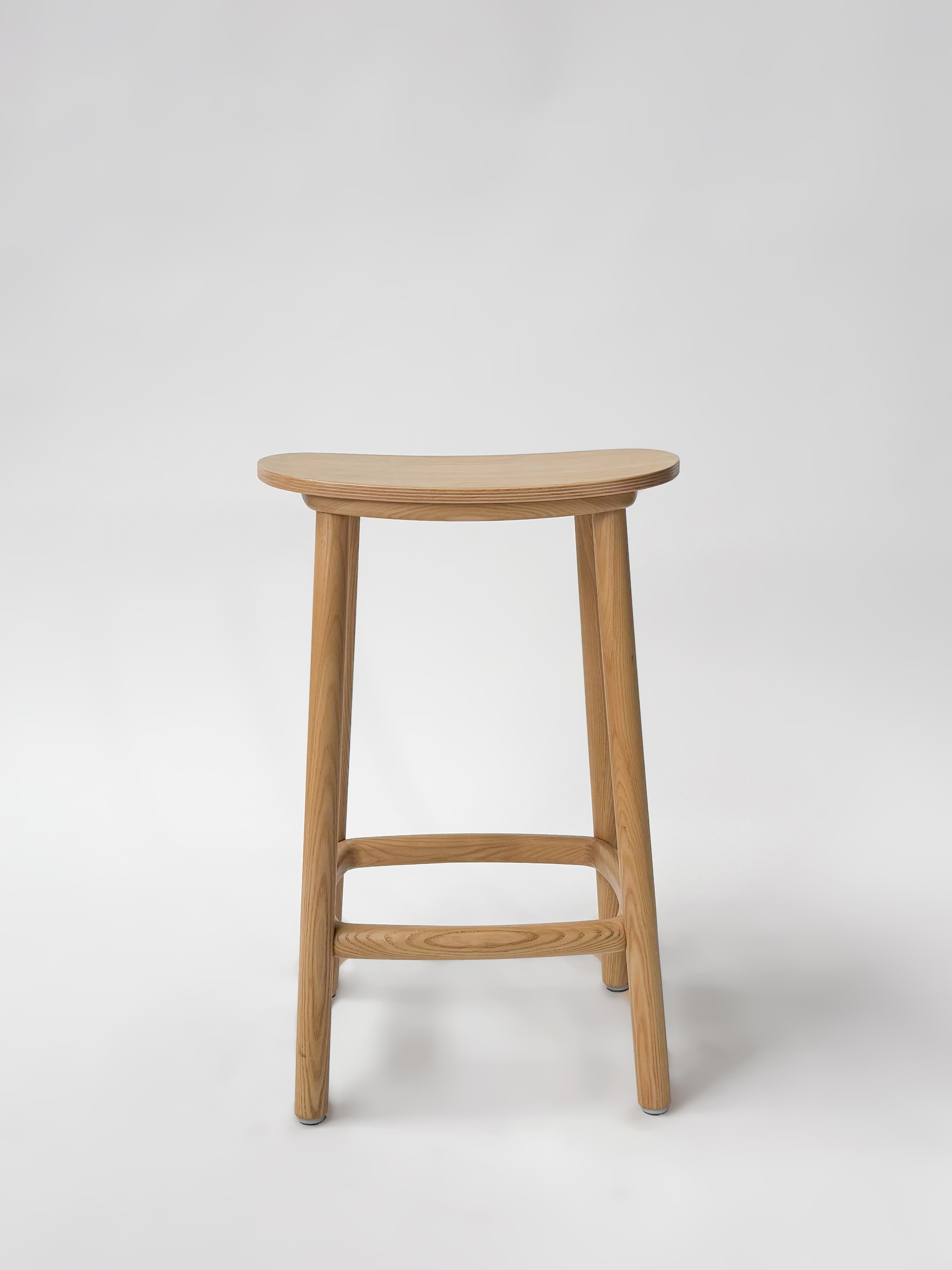 CRUSO Natural Oak Stool - 65cm
