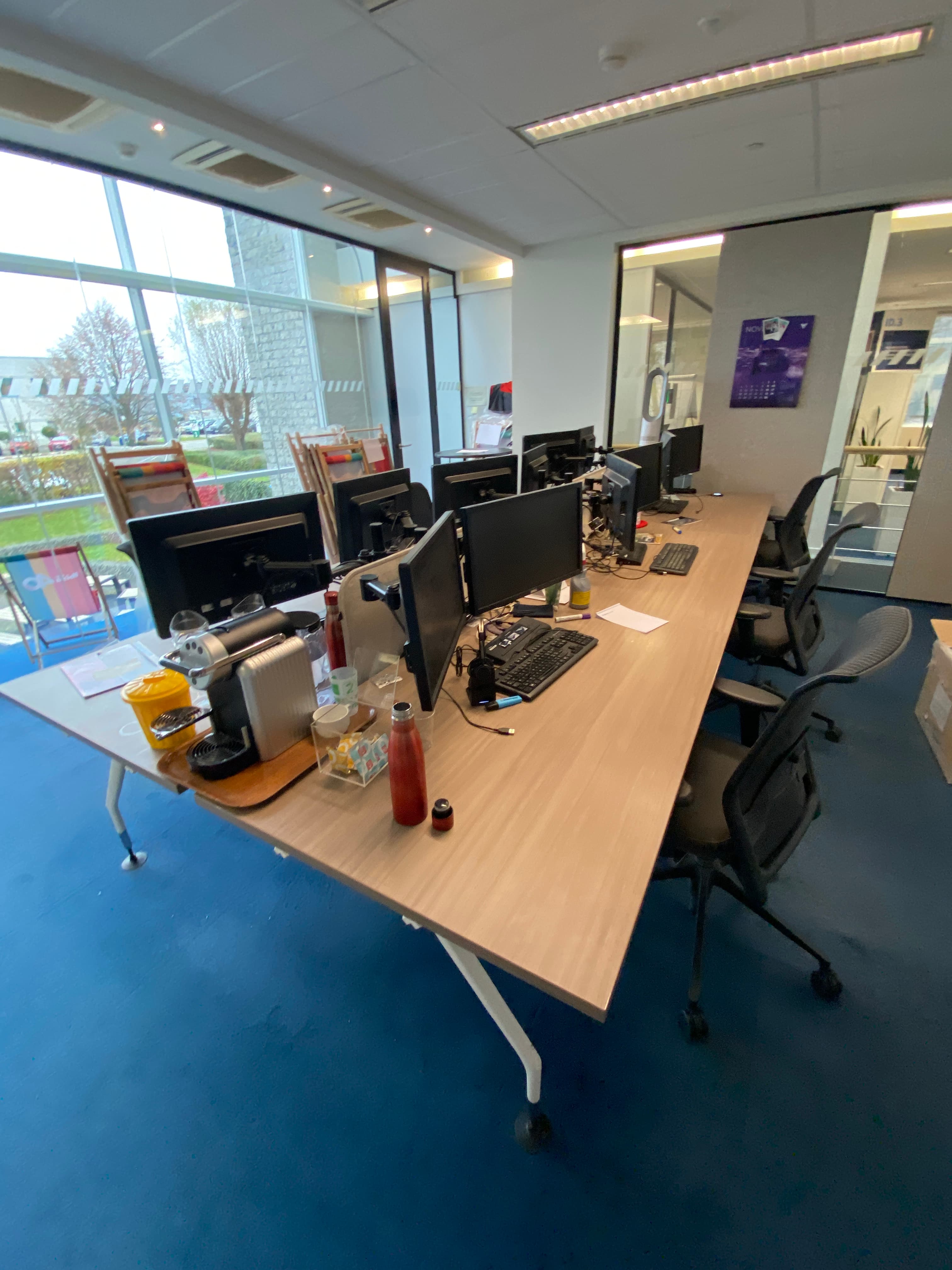 Vitra 6x persoons bureau