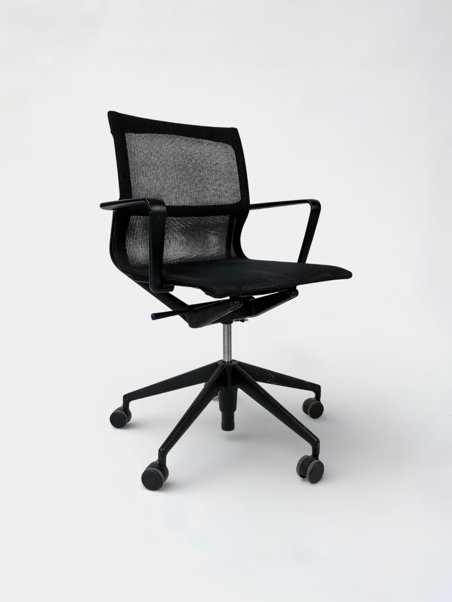 VITRA Physix adjustable black mesh office chair on wheels
