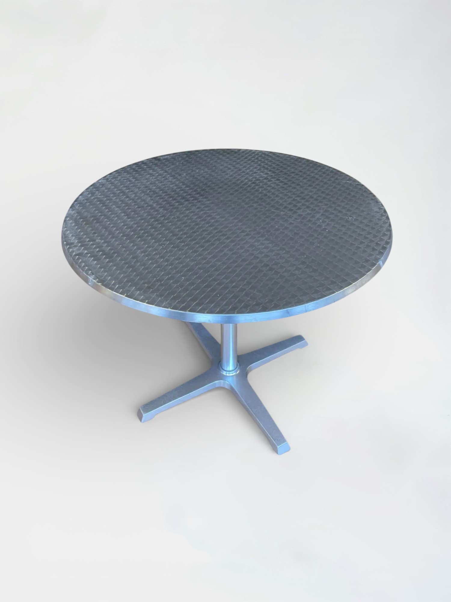 Contemporary Aluminum Stainless Steel Cafe Table by Amat3