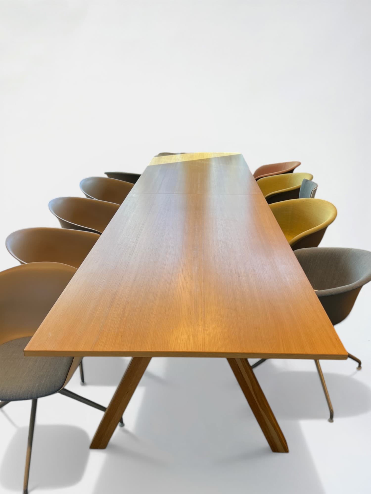 400cm Tan Oak Wood Table