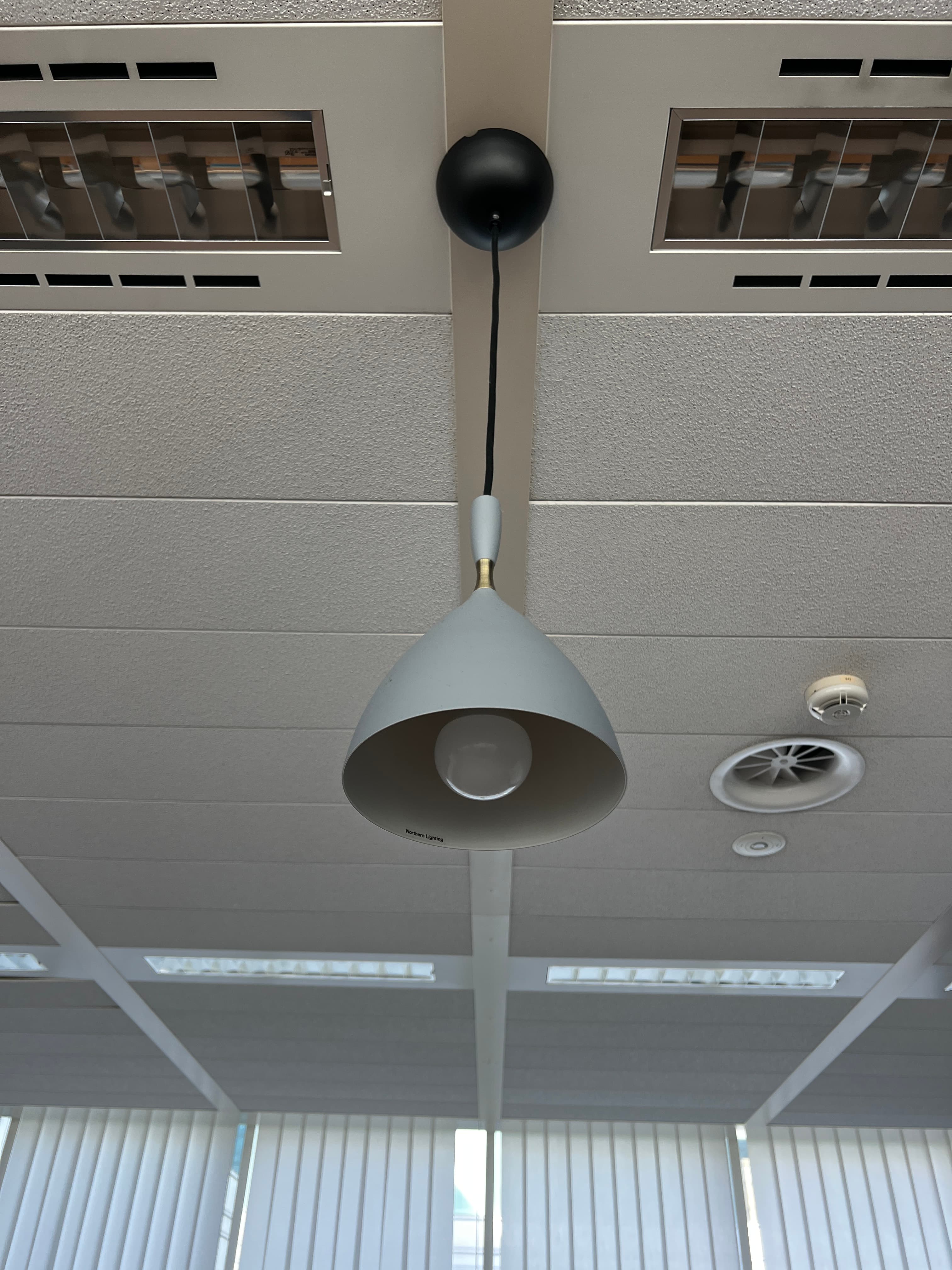 Dokka Northern Light Grey Metal Hanging Lamp