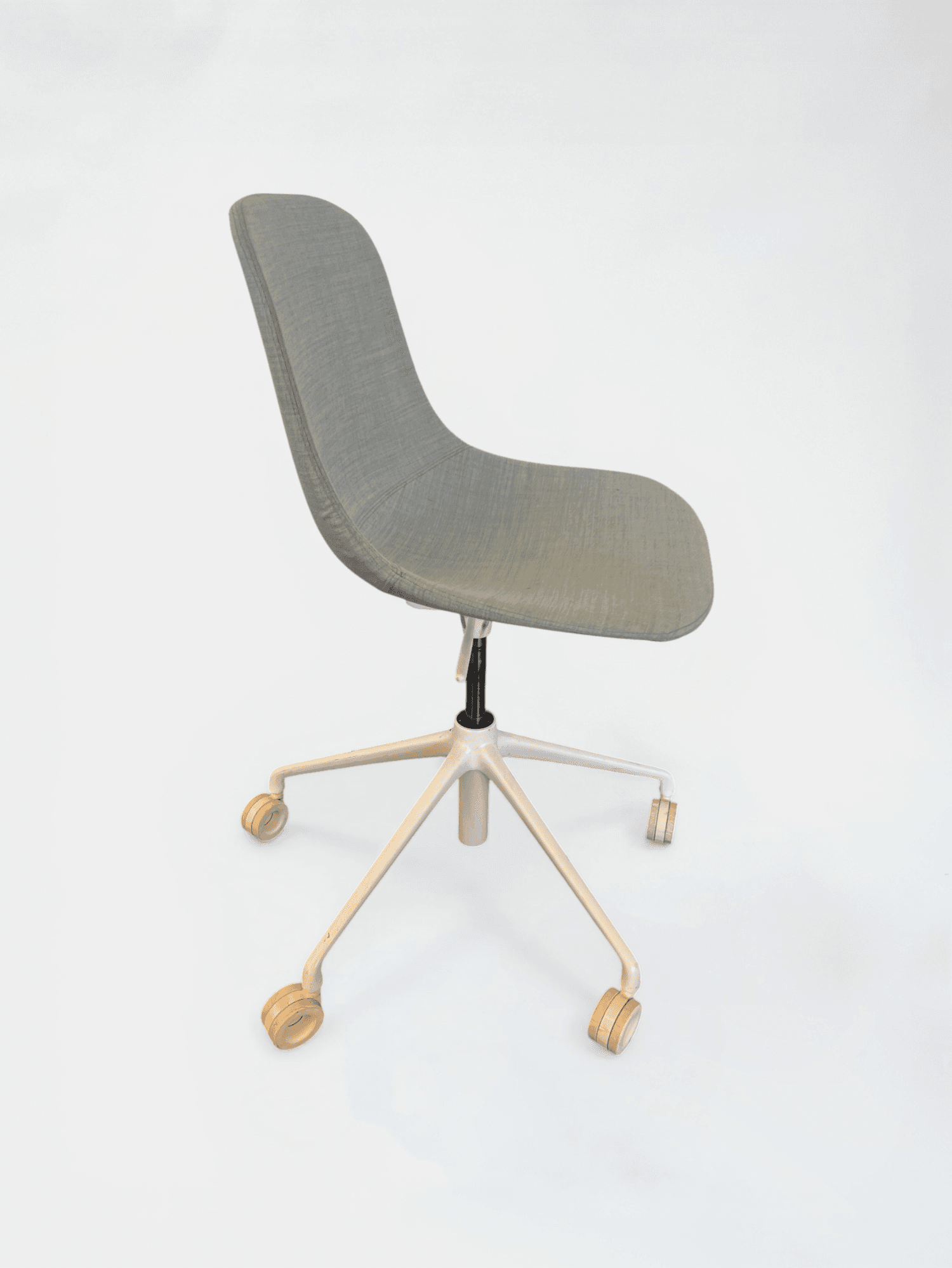 Infiniti Pure Loop mono Blue Fabric Adjustable Office Chair On Wheels